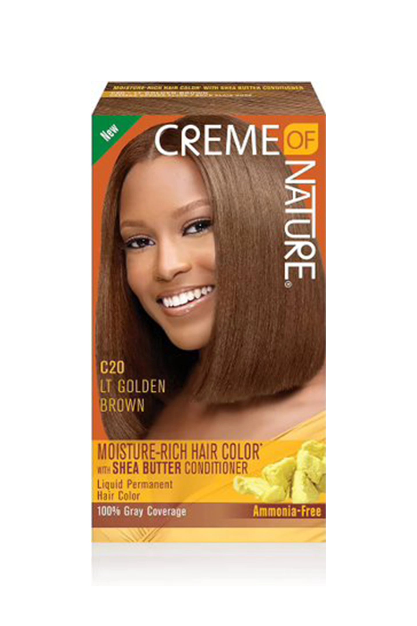 Creme Of Nature Moisture-Rich Hair Color Kit - C20 Light Golden Brown
