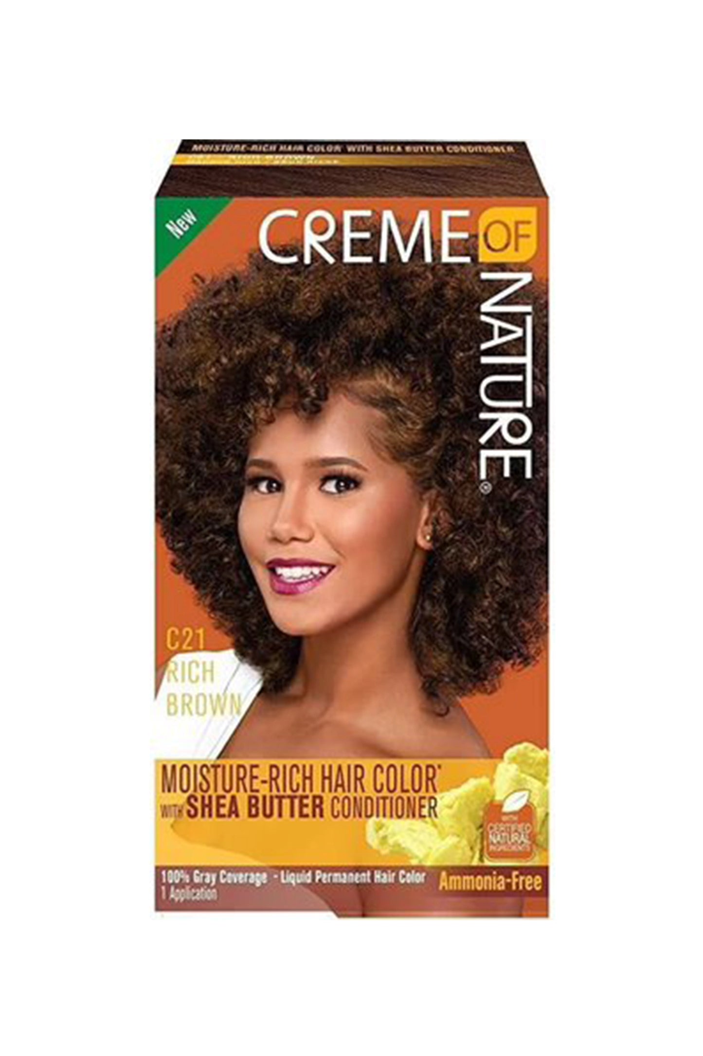 Creme Of Nature Moisture-Rich Hair Color Kit - C21 Rich Brown