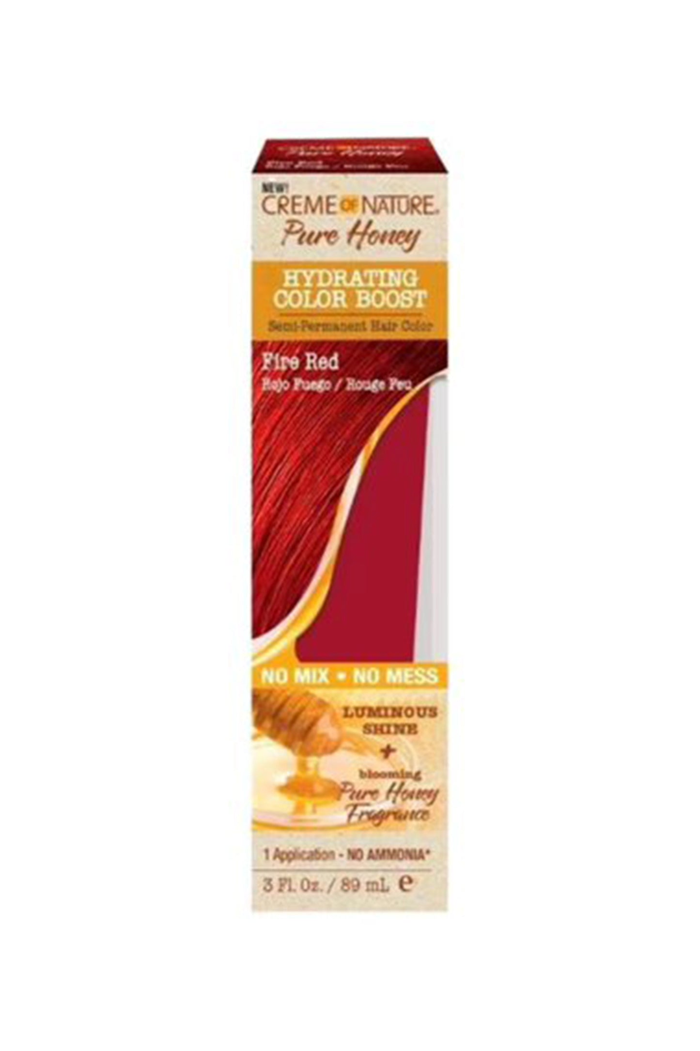 Creme Of Nature Pure Honey Color Boost 89ml - Fire Red