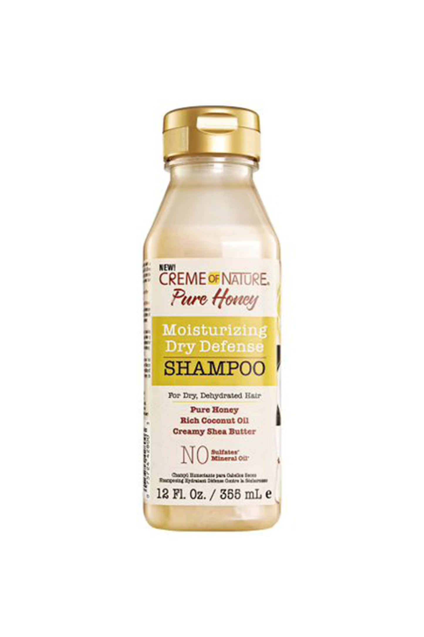 Creme Of Nature Pure Honey Moisturizing Dry Defense Shampoo 12 Oz