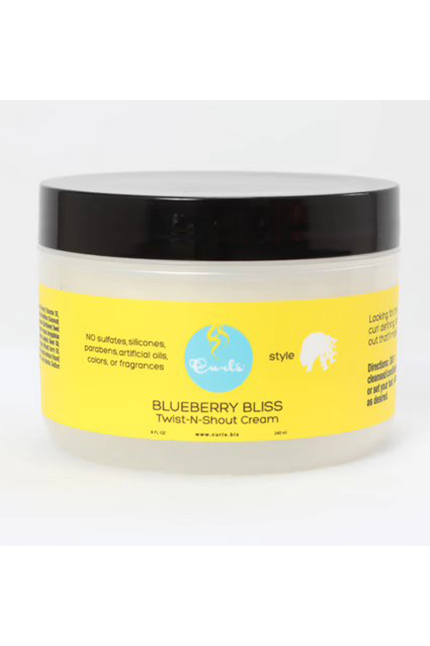 Curls Blueberry Bliss Twist N Shout Cream 8 Oz