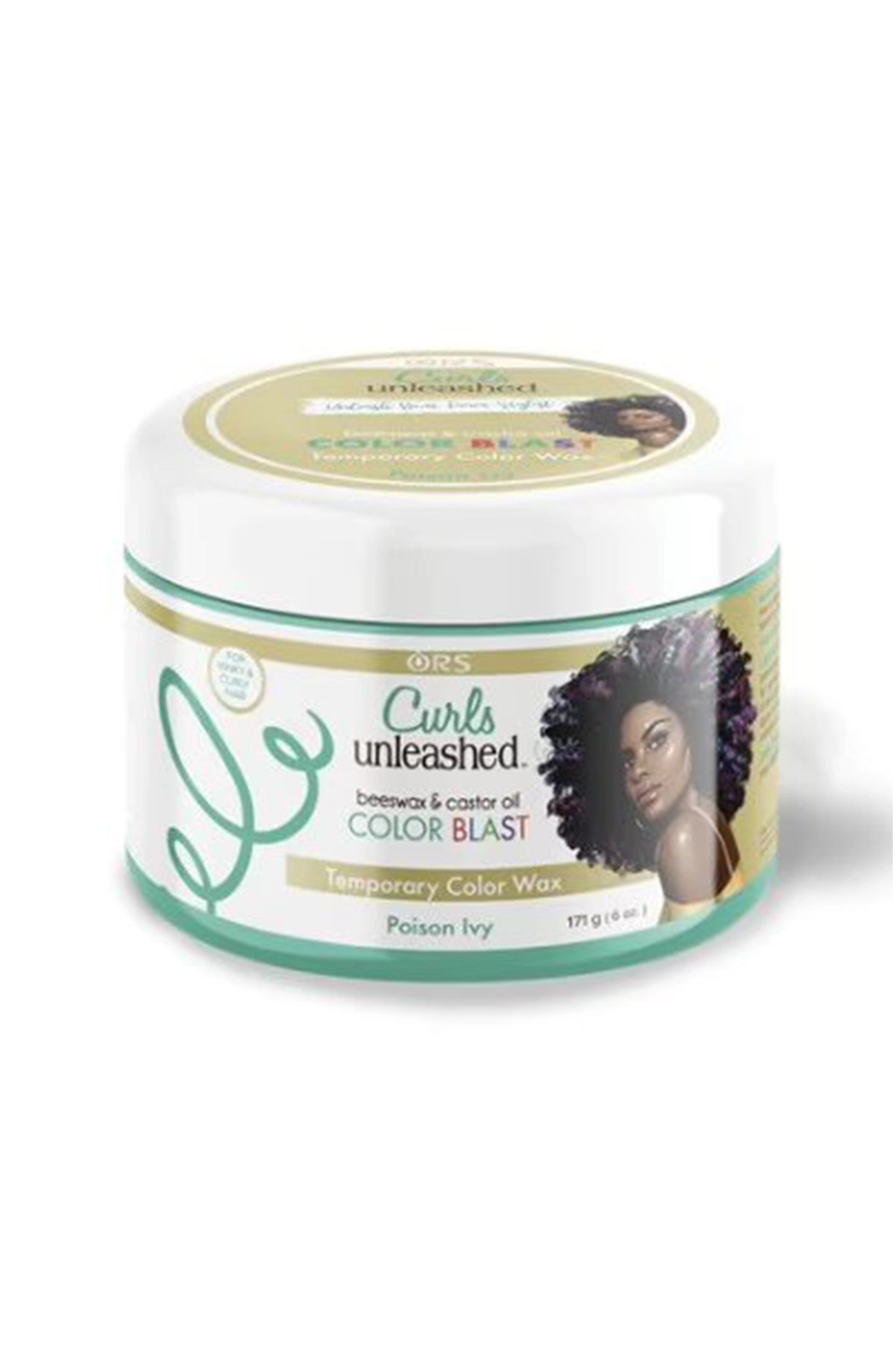 Curls Unleashed Color Blast Temporary Hair Makeup Wax Poison Ivy 6 Oz