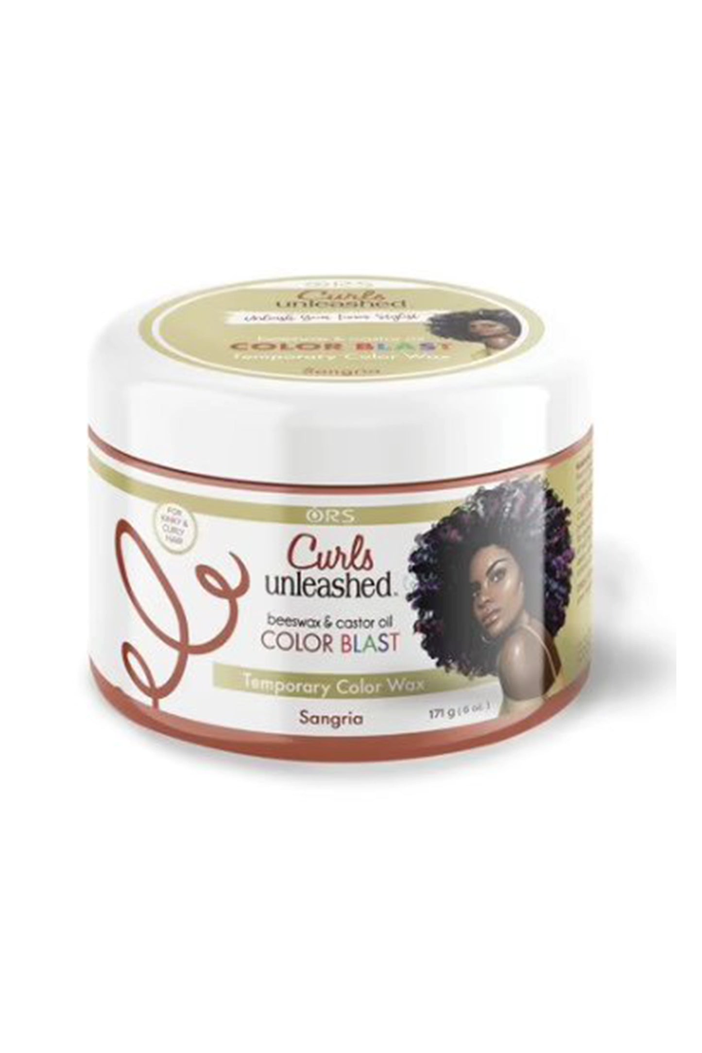 Curls Unleashed Color Blast Temporary Hair Makeup Wax Sangria 6 Oz