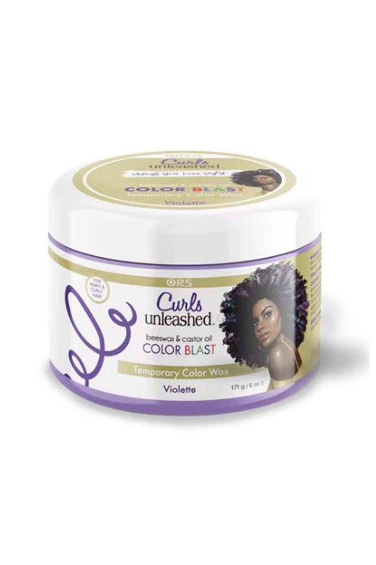 Curls Unleashed Color Blast Temporary Hair Makeup Wax Violette 6 Oz