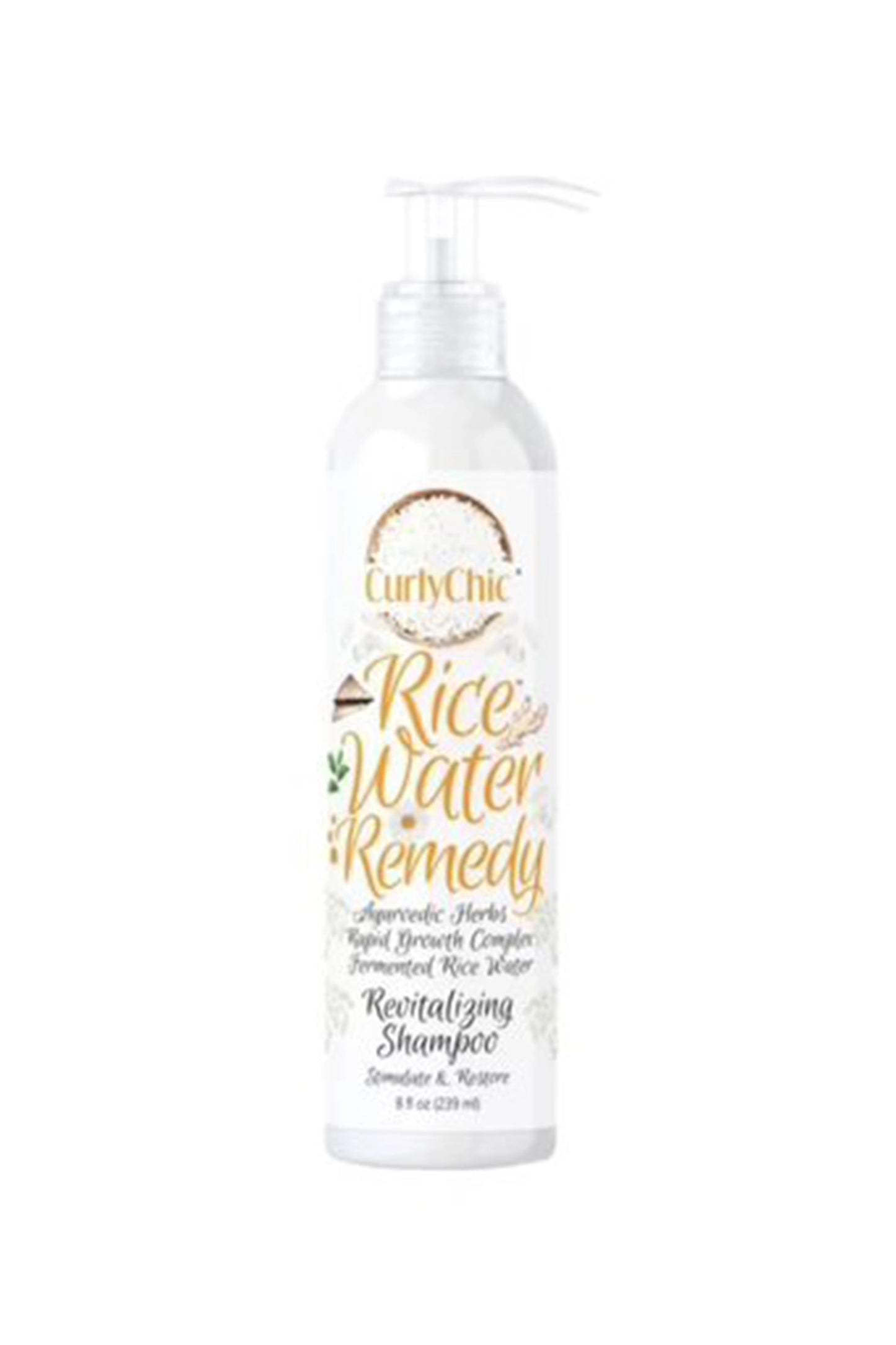Curly Chic Ricewater Revitalizing Shampoo 8 Oz