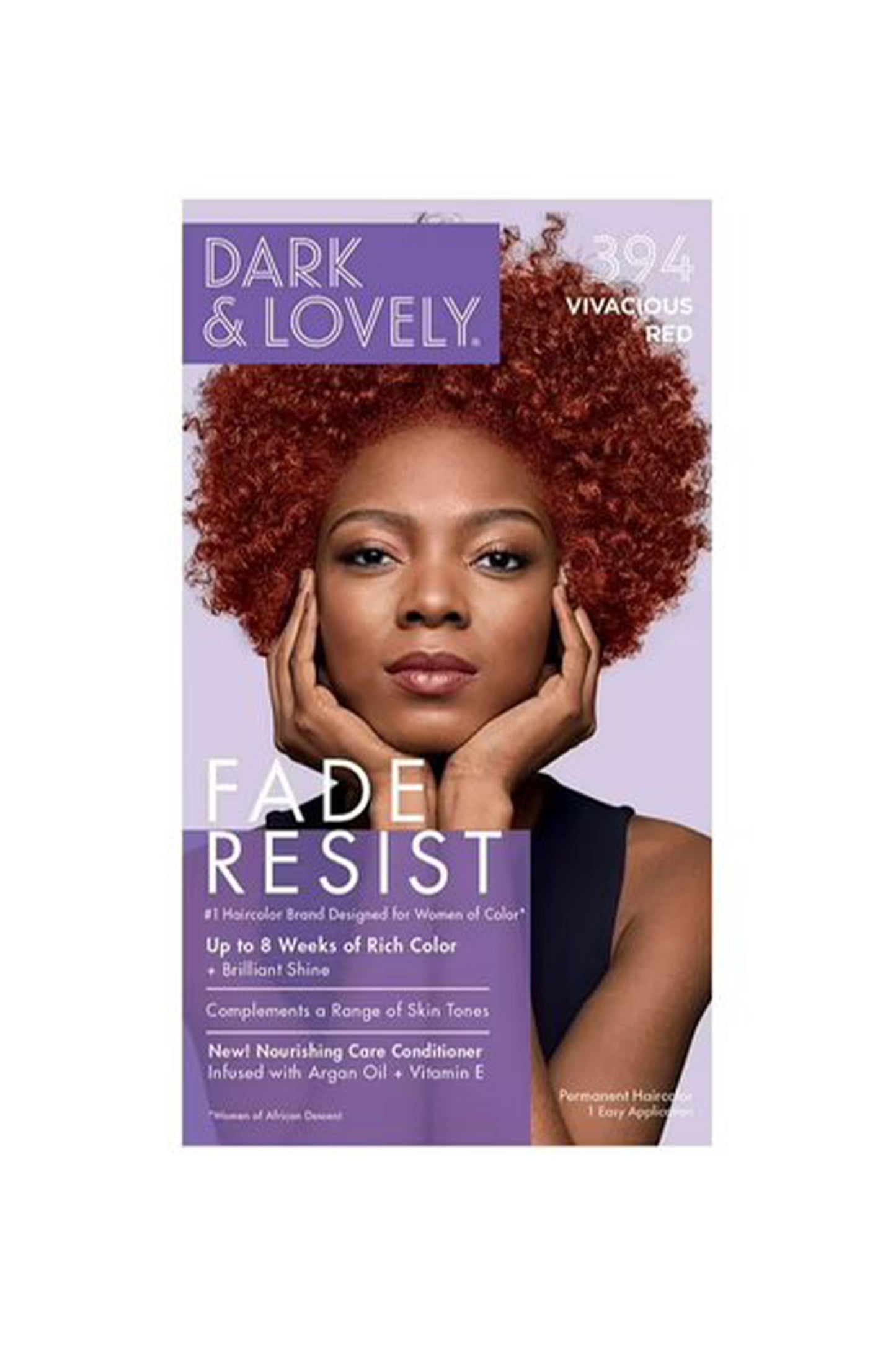 Dark And Lovely Fade Resist Hair Color - 394 Vivacious Red