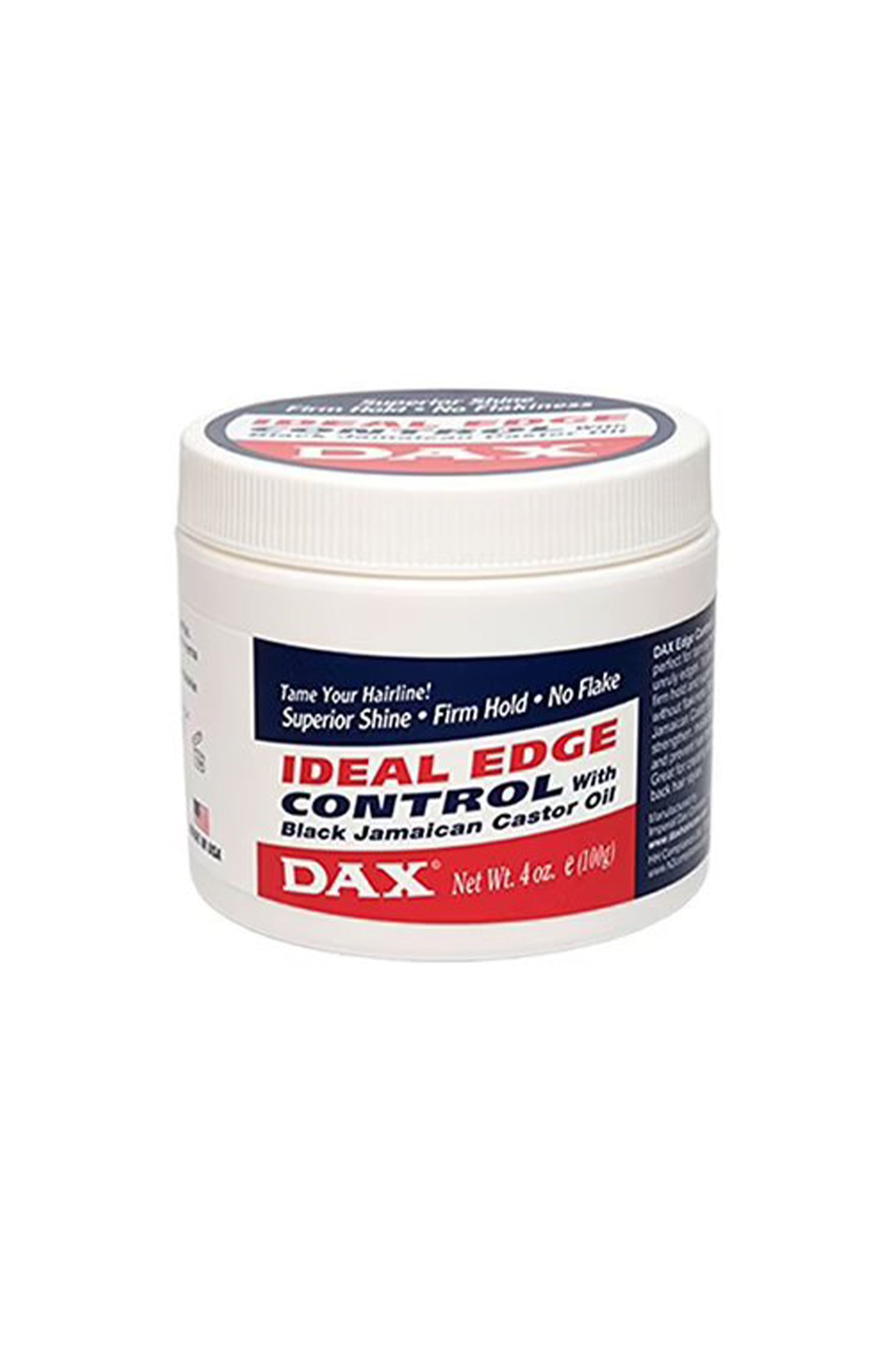 Dax Ideal Edge Control Black Jamaican Castor Oil Gel 4 Oz