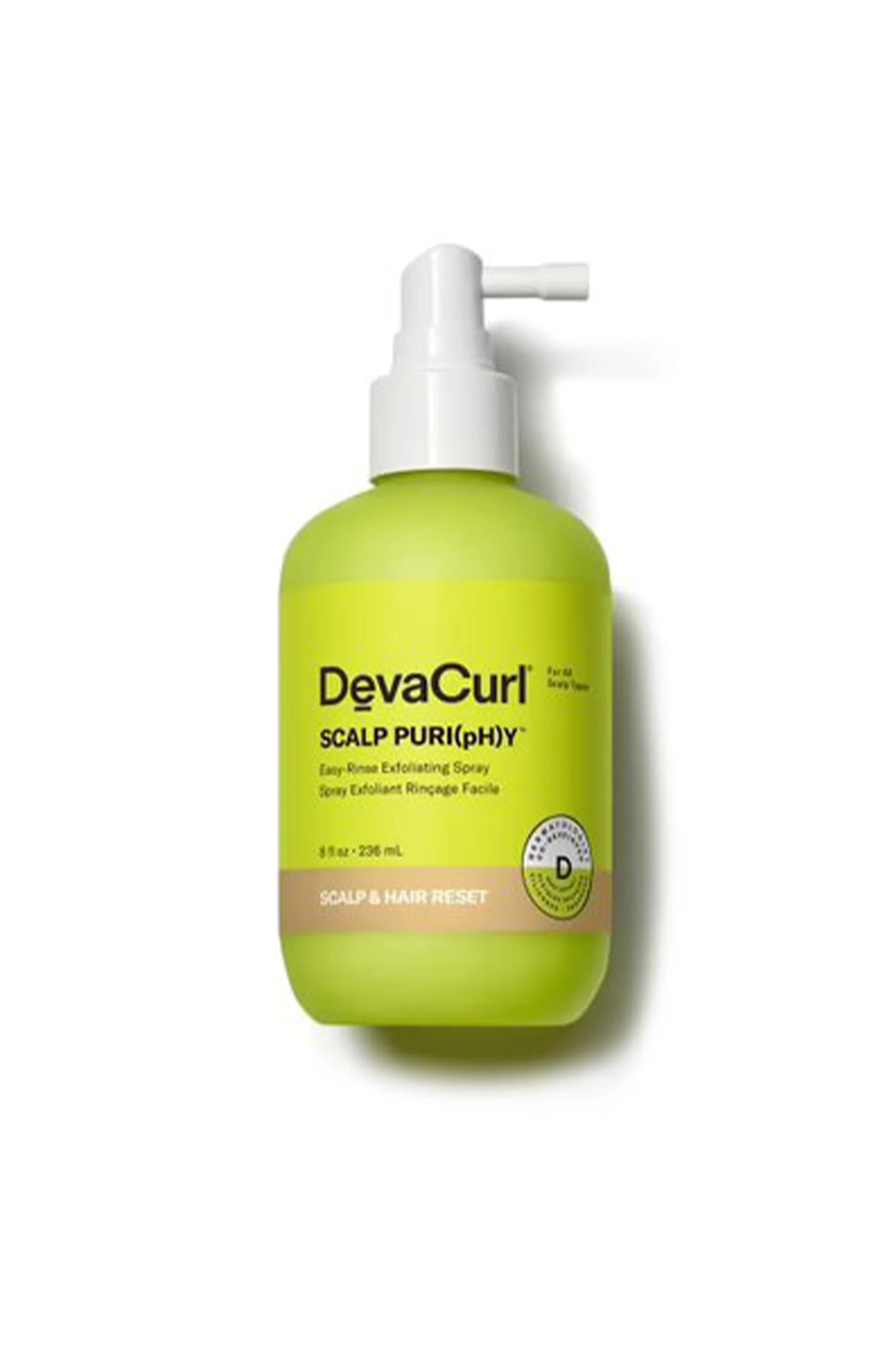Devacurl SCALP PURI(PH)Y™ Easy-Rinse Exfoliating Spray 8oz / 236ml