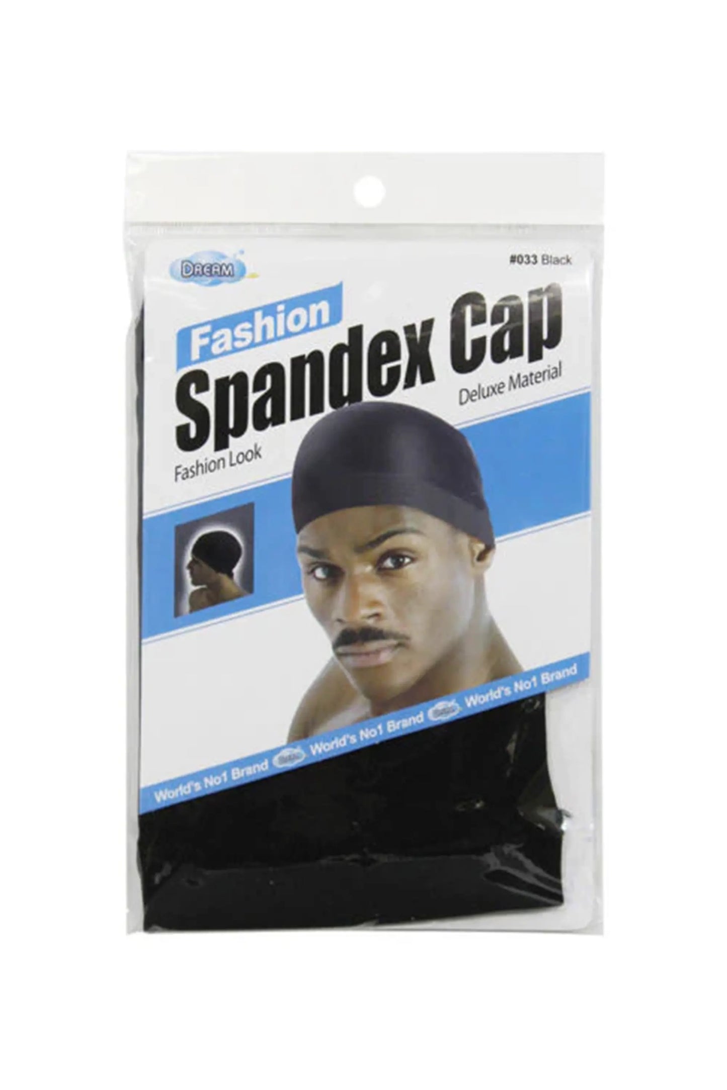 Dream Fashion Spandex Cap #033 Black