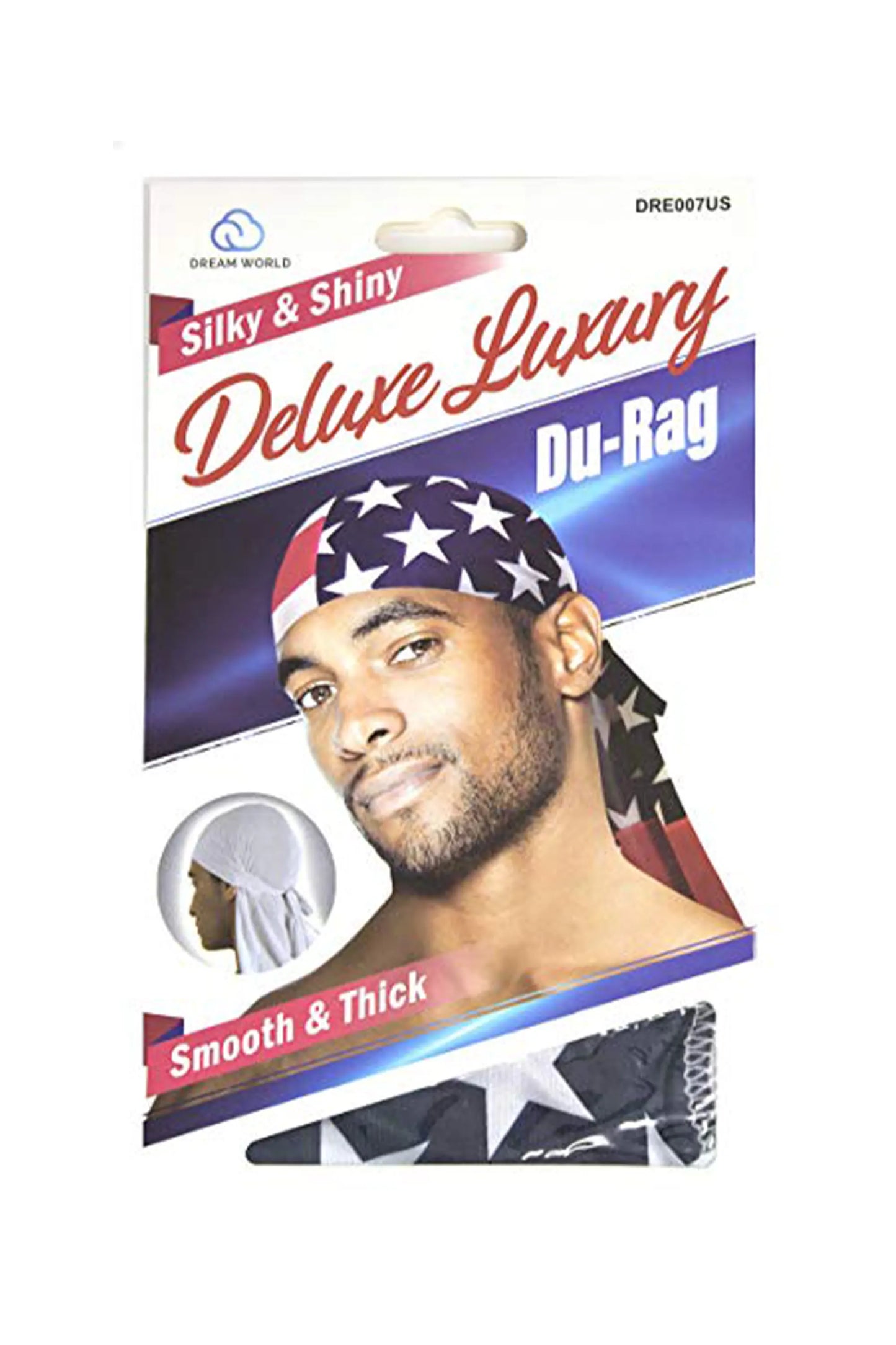 Dream World Silky & Shiny Deluxe Luxury Du-Rag-Dre007Us