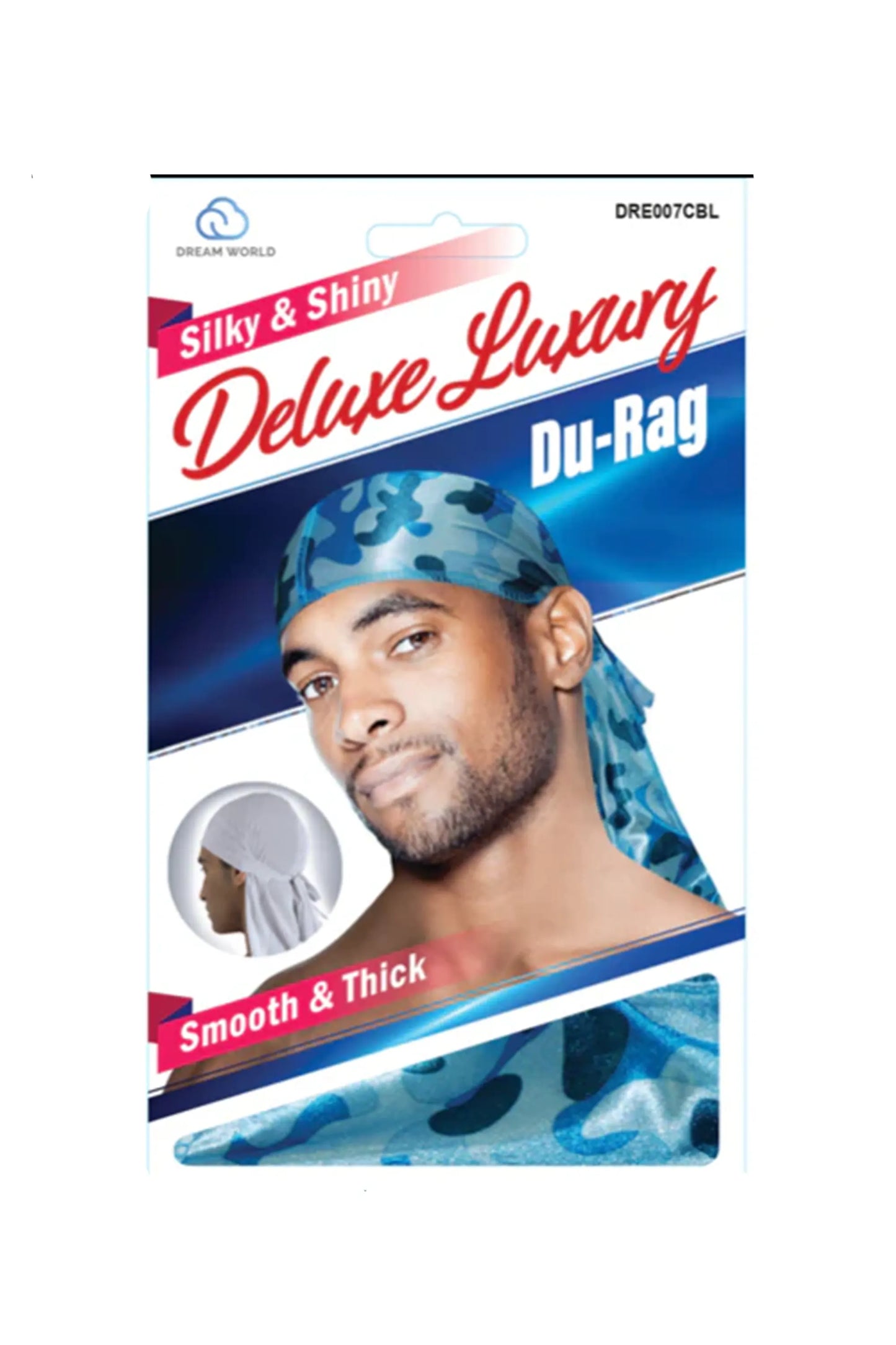 Dream World Silky & Shiny Deluxe Luxury Du-Rag #Dre007Cbl