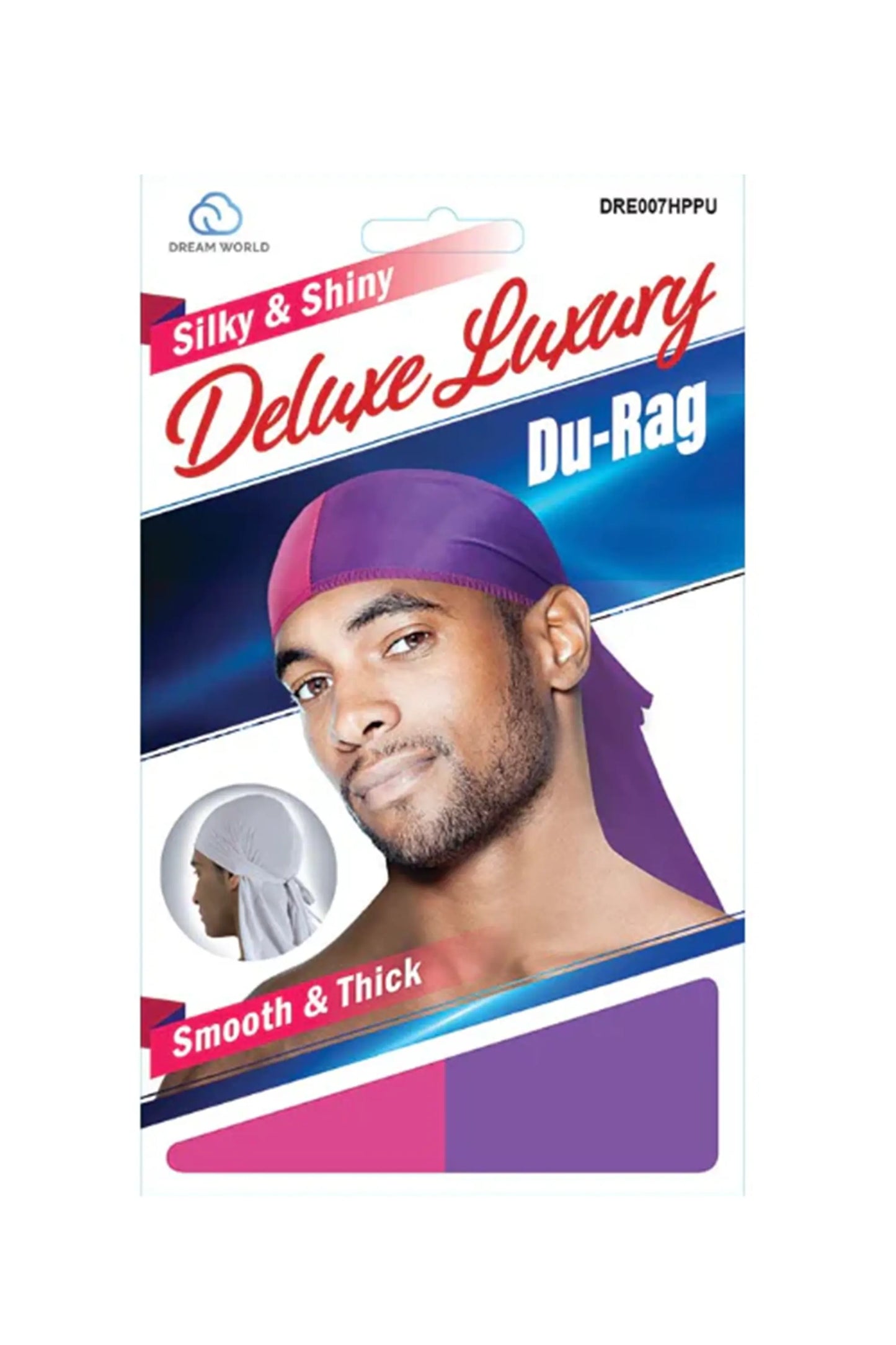 Dream World Silky & Shiny Deluxe Luxury Du-Rag #Dre007Hppu