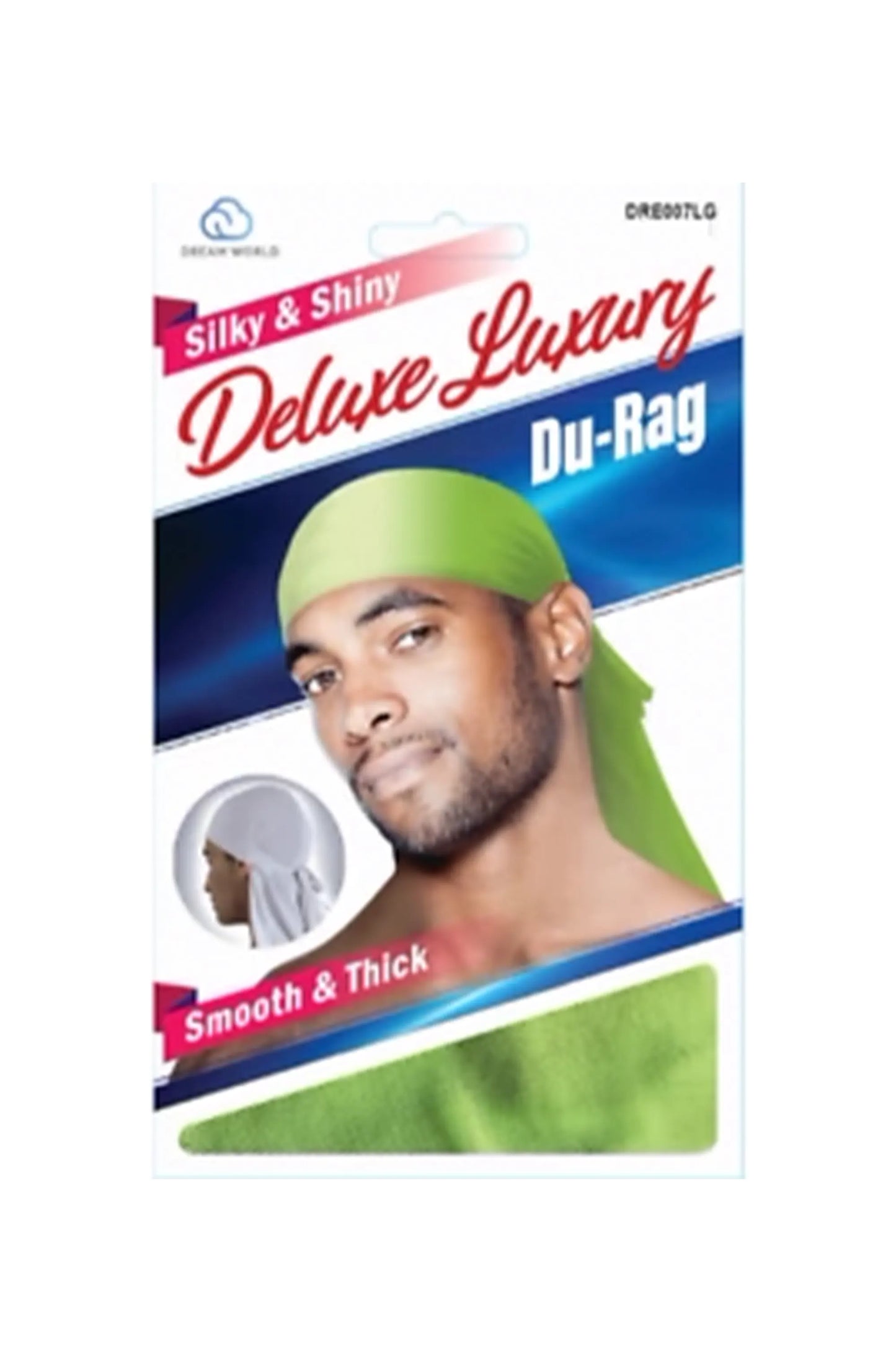 Dream World Silky & Shiny Deluxe Luxury Du-Rag #Dre007Lg