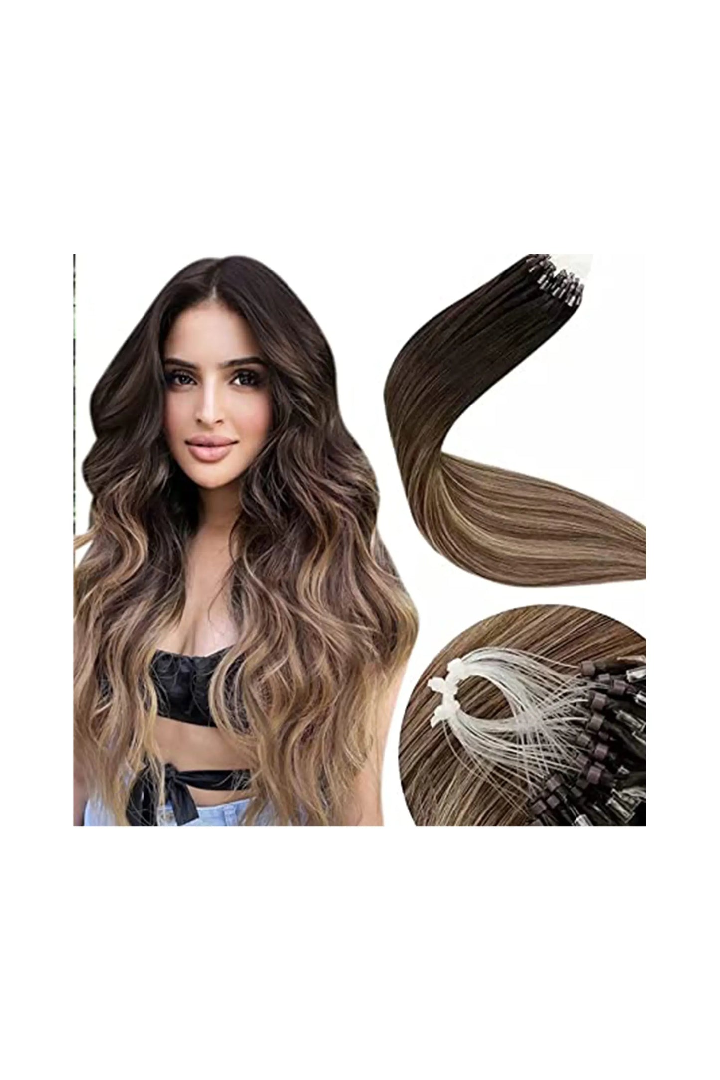 Dress Maker 100% Human Remy European Hair Extensions - Micro-Loop Hair 18"