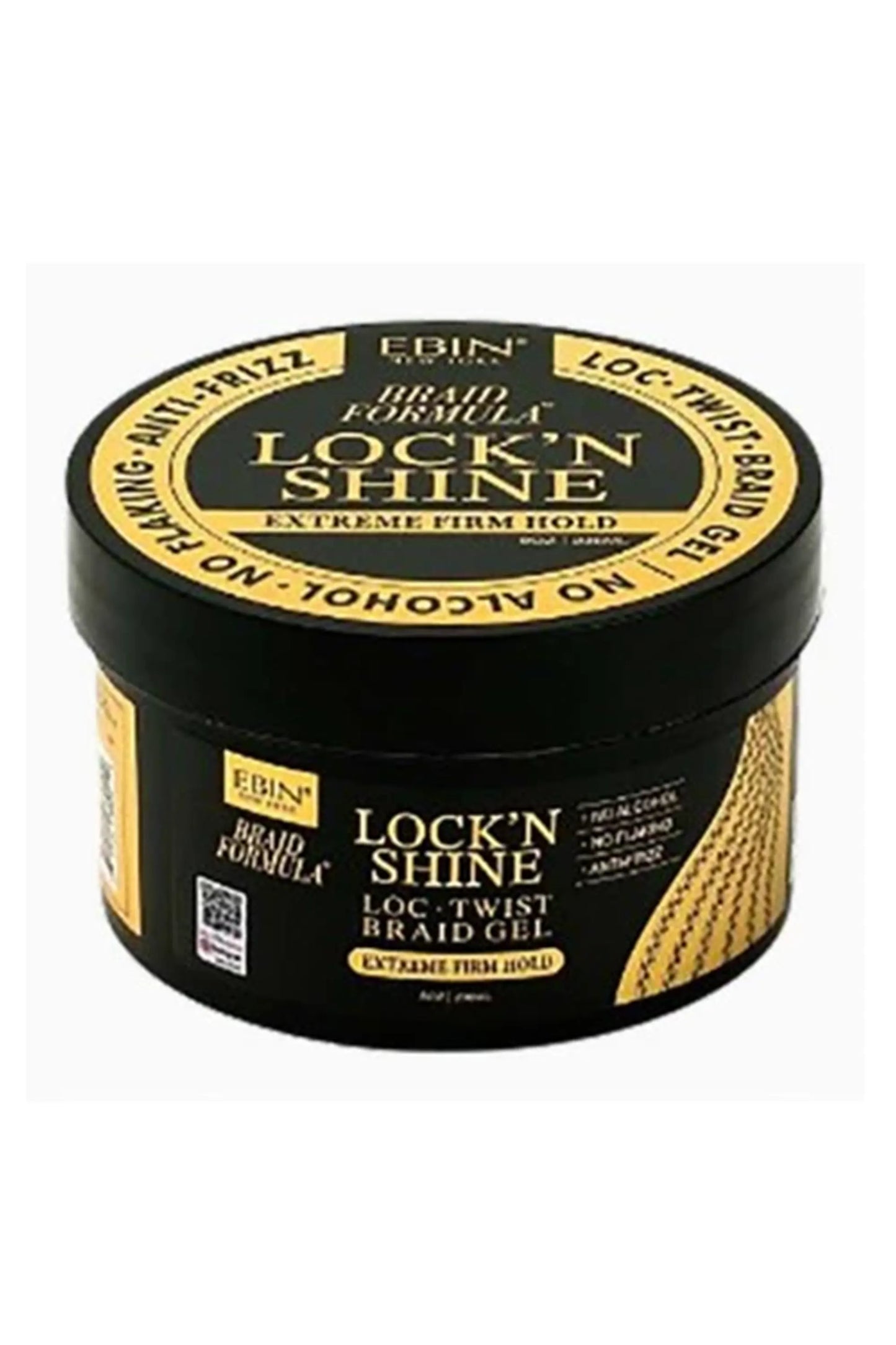 Ebin New York Braid Formula Lock N Shine Extreme Firm Hold Gel 236 Ml