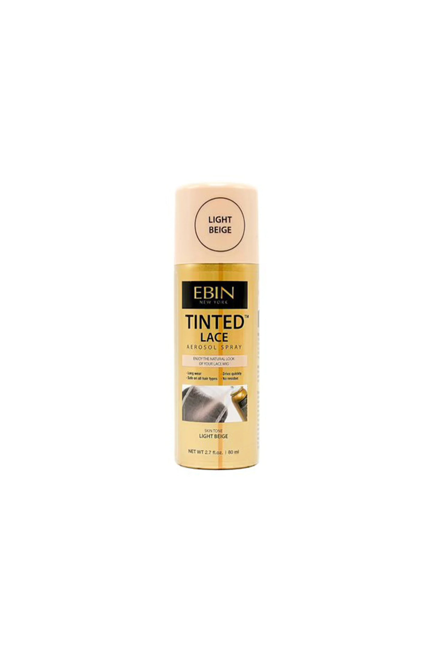 Ebin Tinted Lace Spray Light Beige 80ml