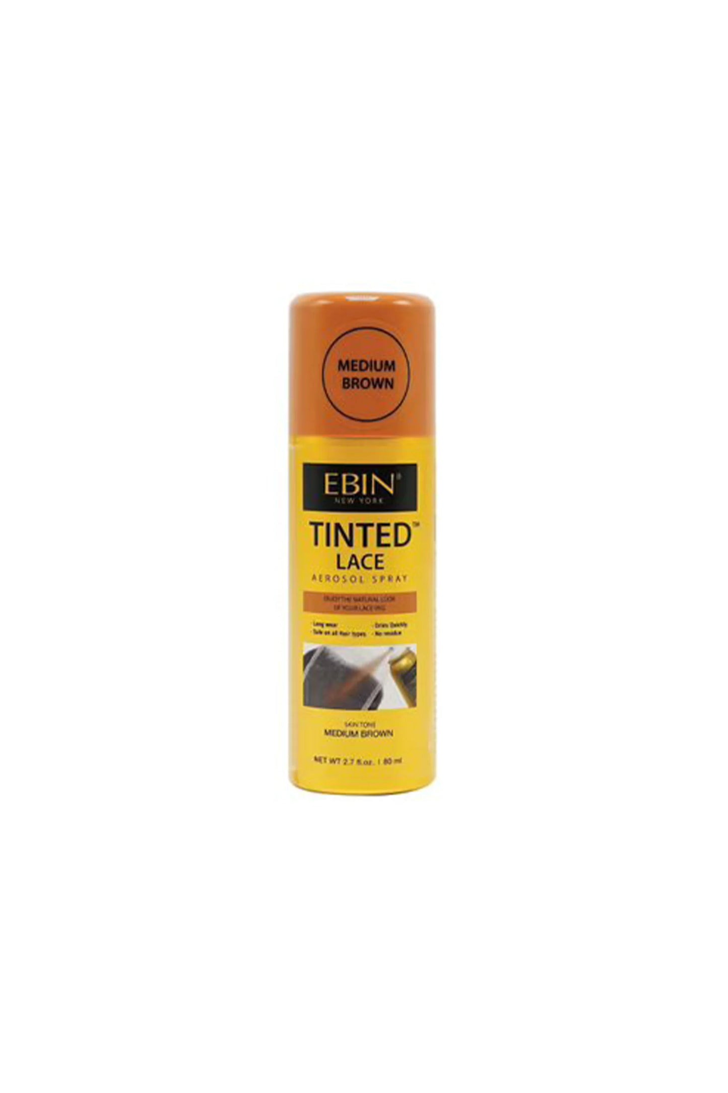 Ebin Tinted Lace Spray Medium Brown 80ml