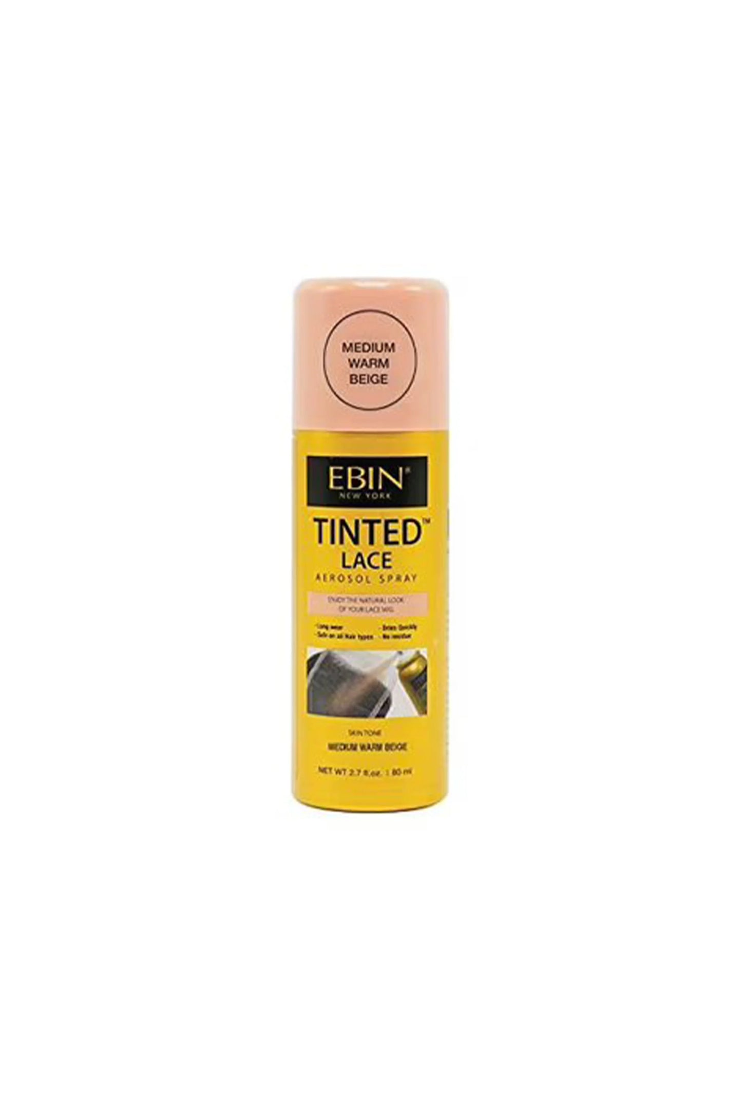 Ebin Tinted Lace Spray Medium Warm Beige 80ml