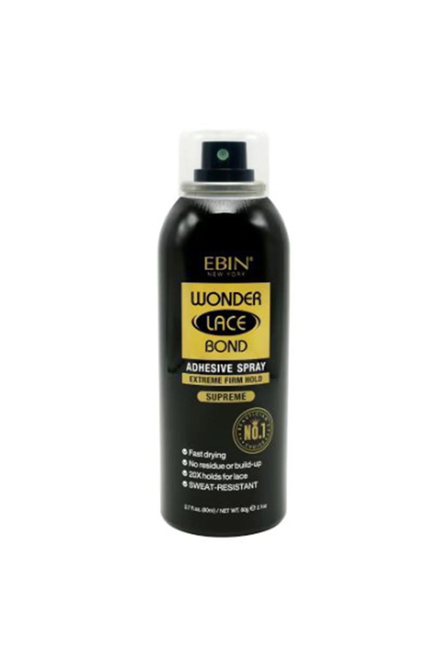 Ebin Wonder Lace Bond Spray Extreme Firm Hold Active 80ml