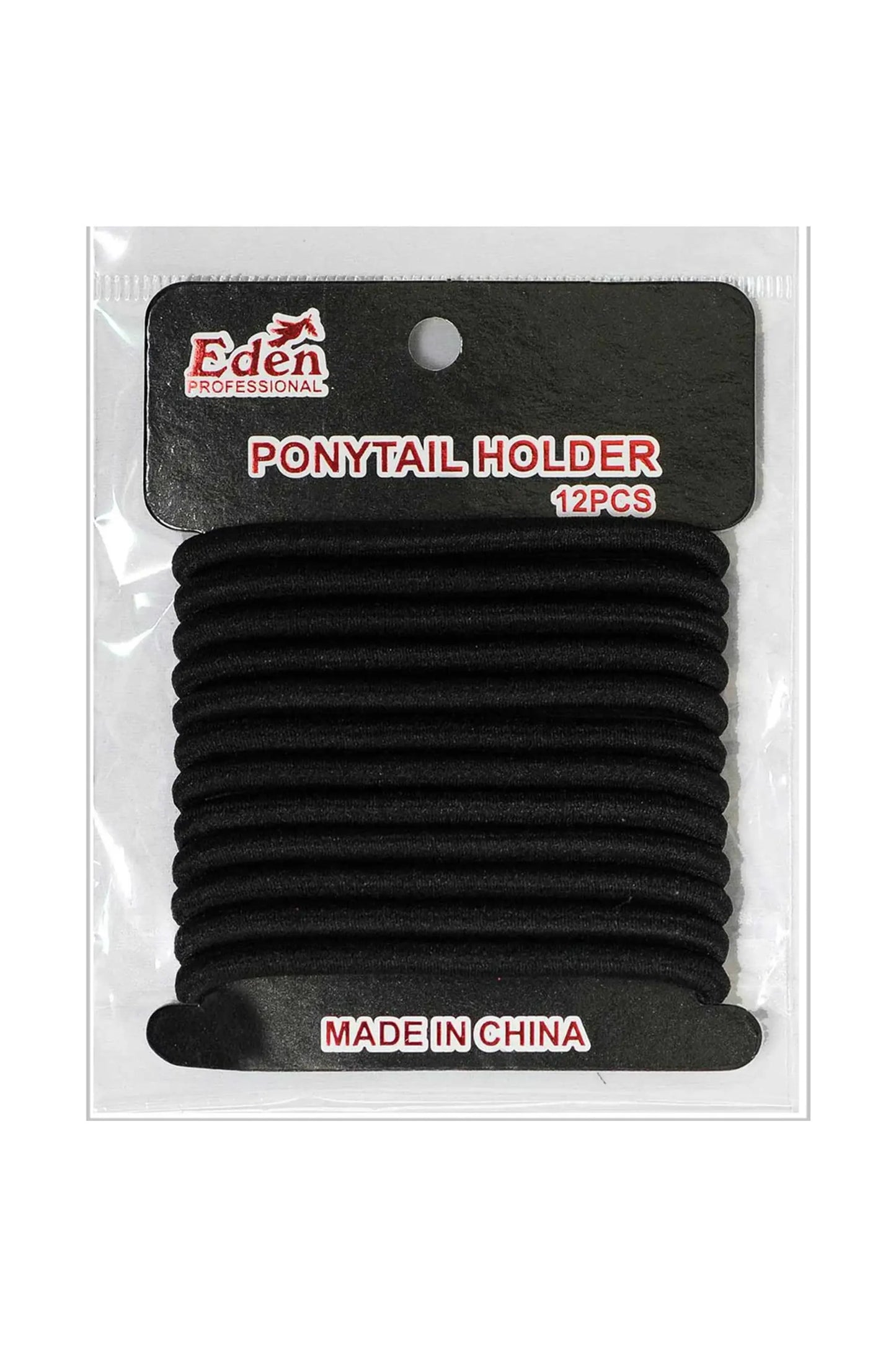 Eden Black Hair Bobbles - 12