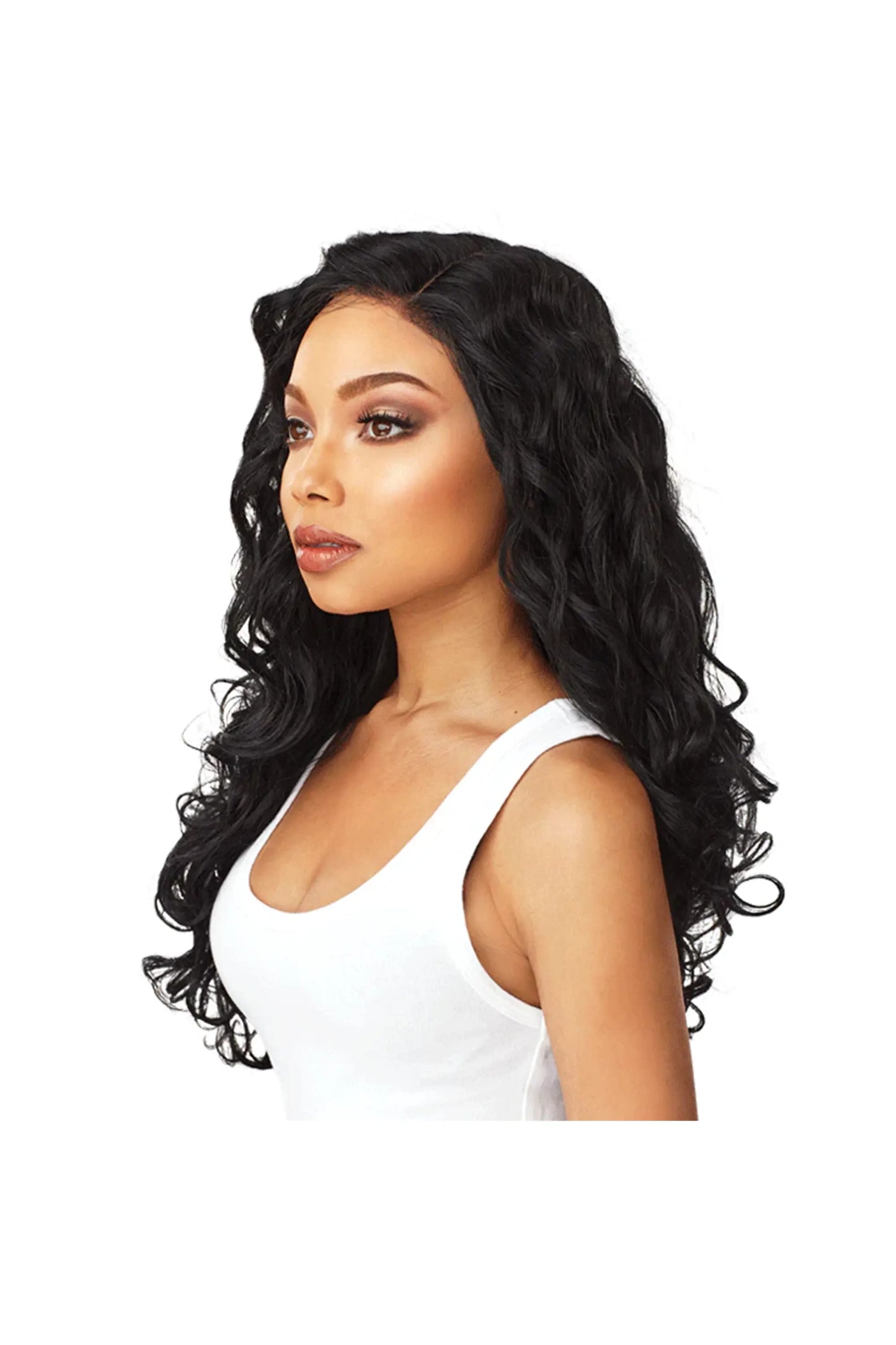 Empress Custom 6" Part Synthetic Lace Front Wig - Body Wave