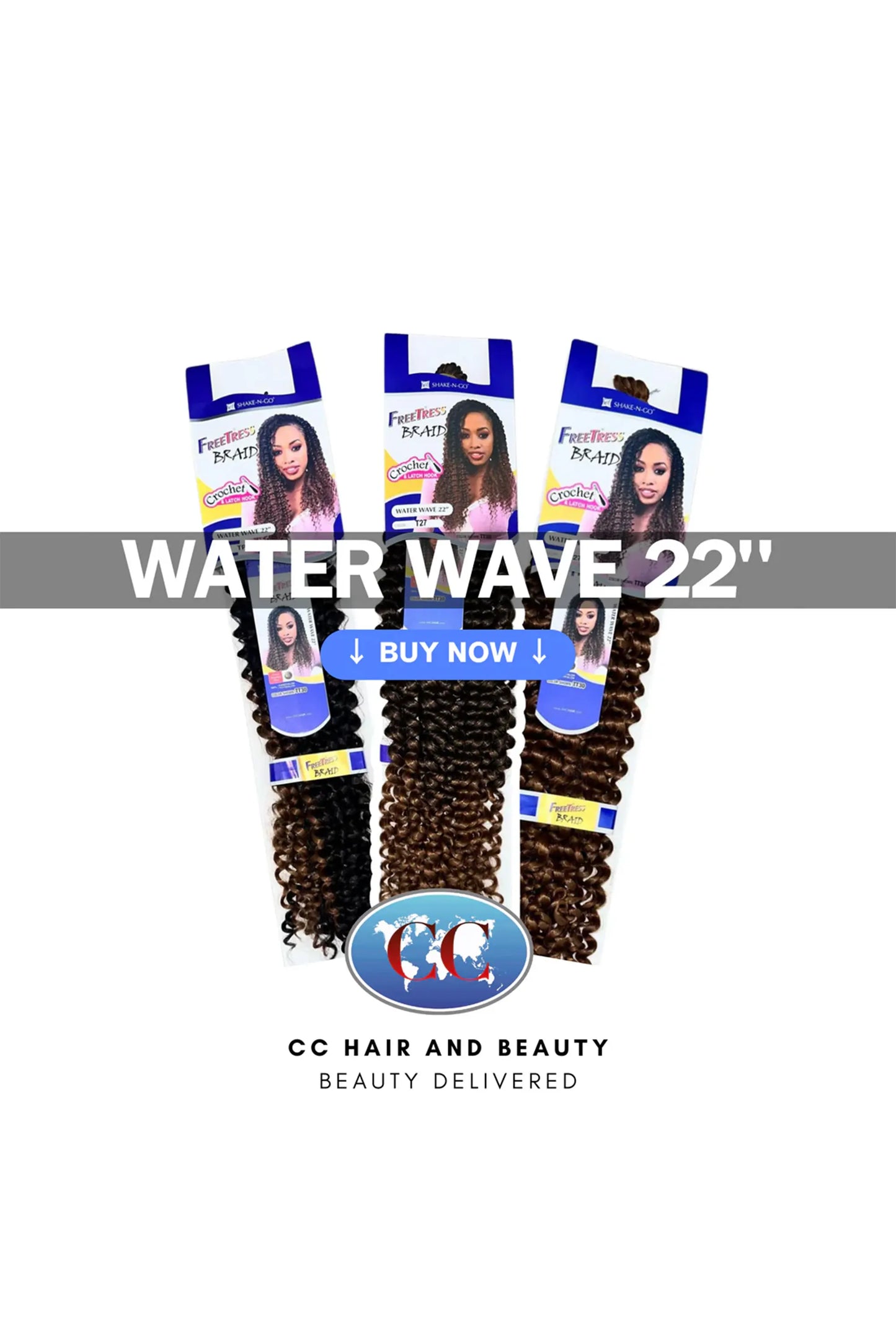Freetress Synthetic Braids Water Wave Bulk 22"