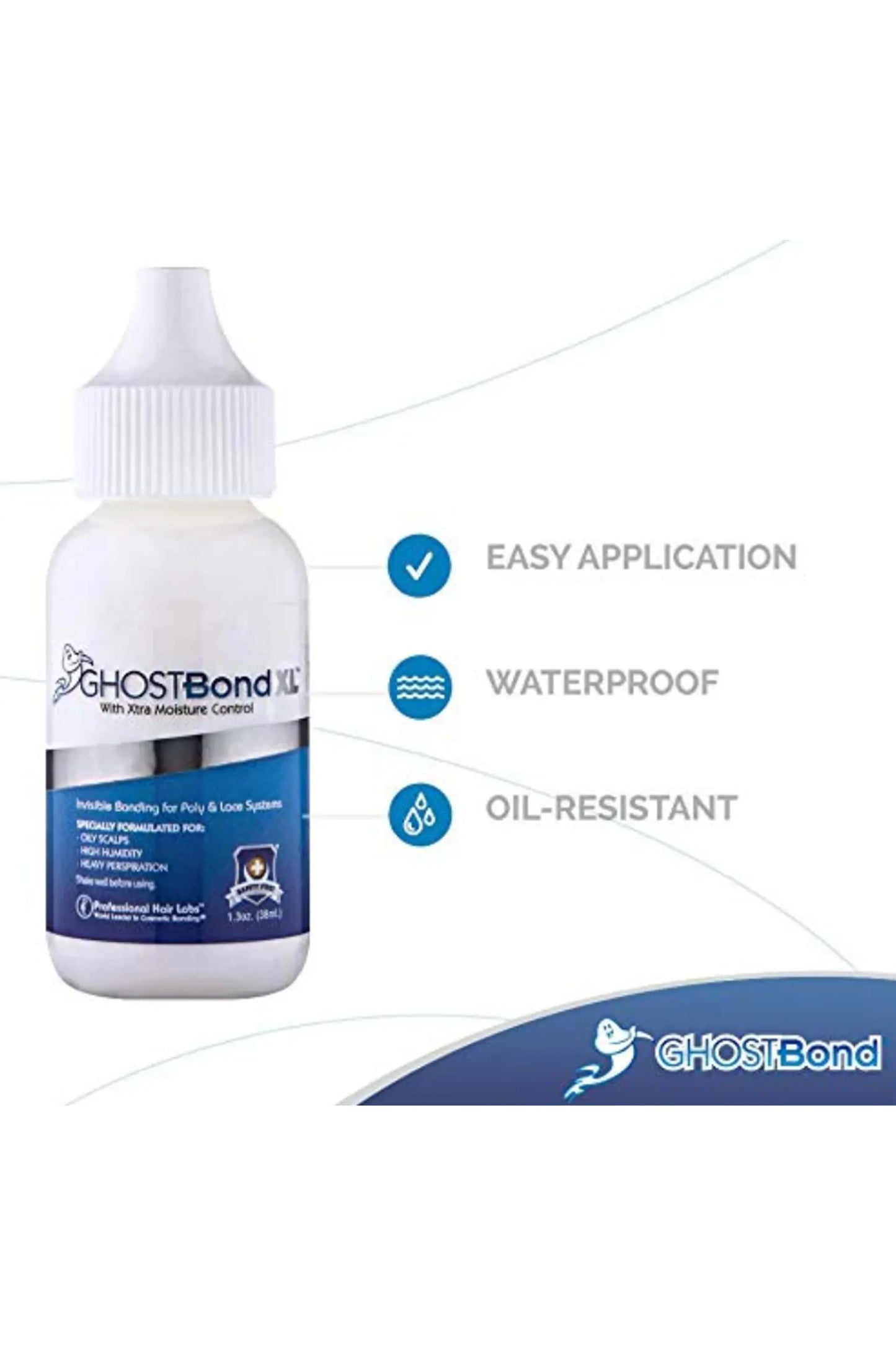 Ghost Bond Xl - Invisible Bonding Glue: Extra Moisture Control - 38Ml