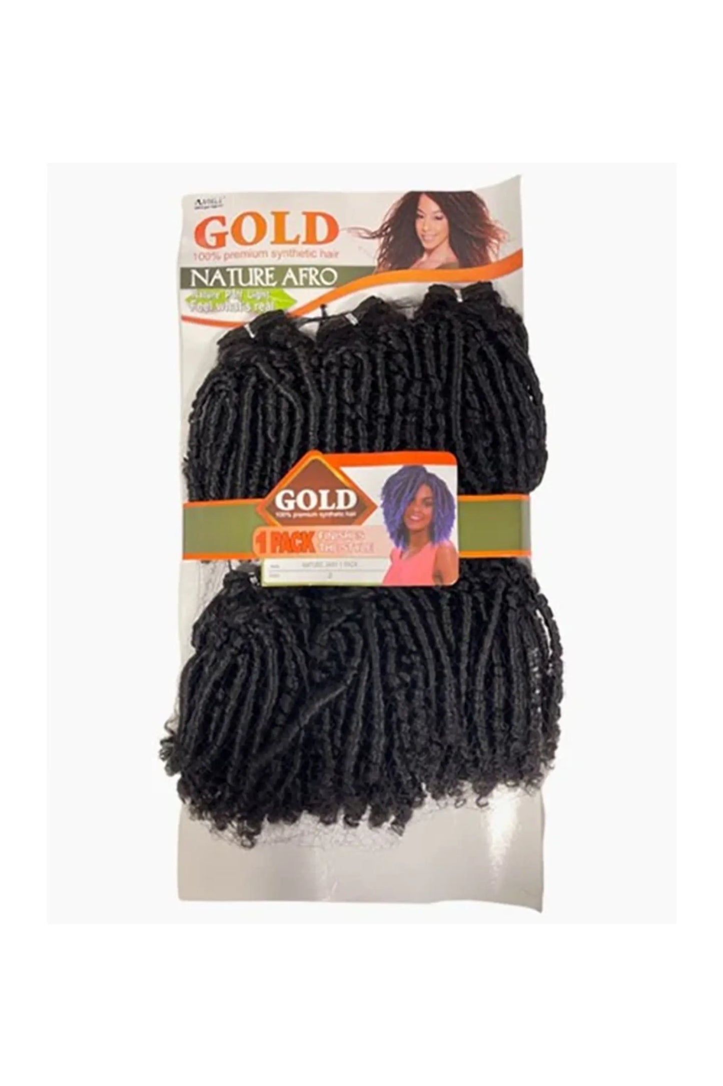 Gold Noble Natural Afro Synthetic Hair - Nature Jany 1Pack