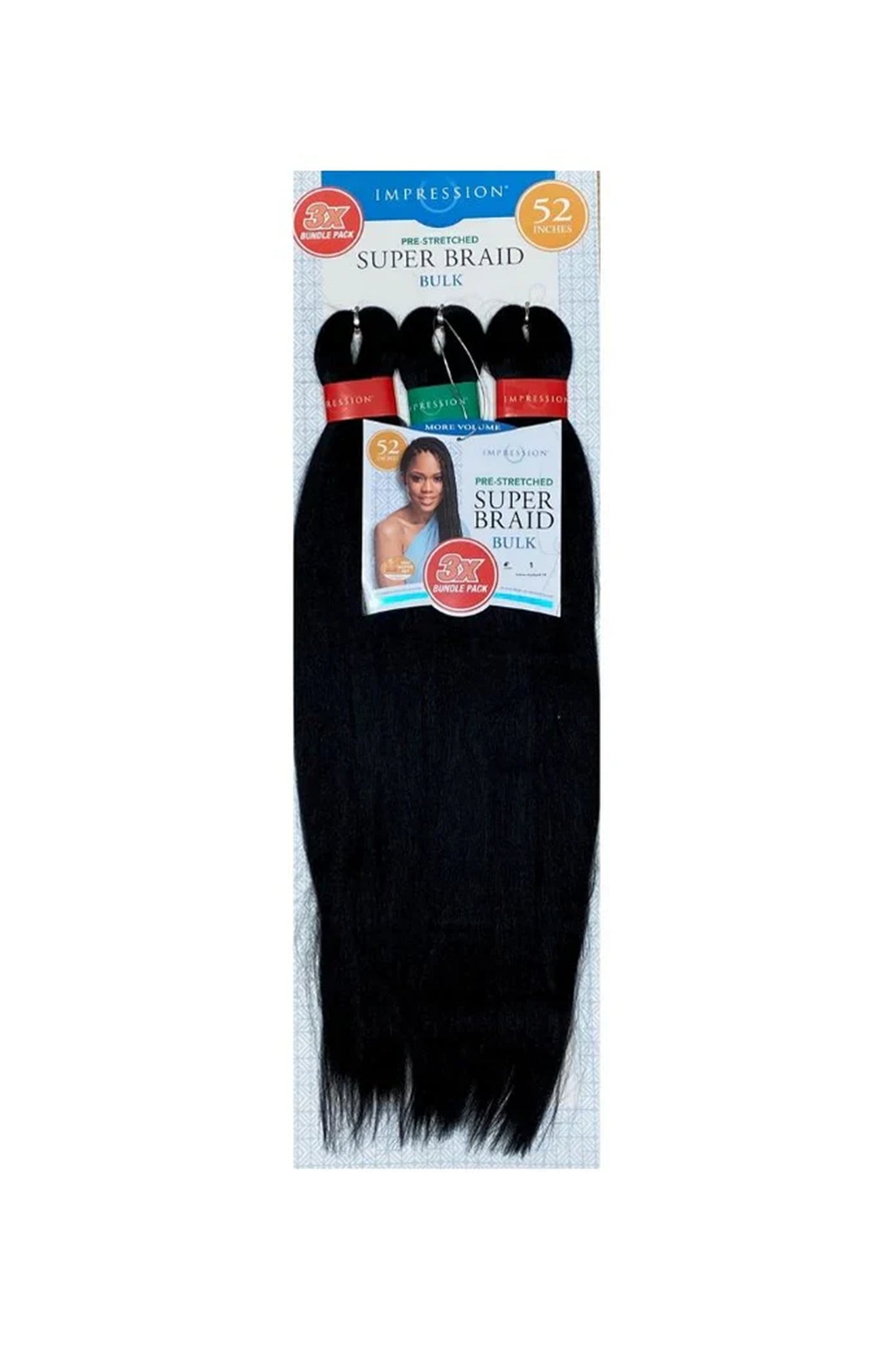 Impression Super Braid Bulk 52" Inches Pre Stretched 3X Value Pack