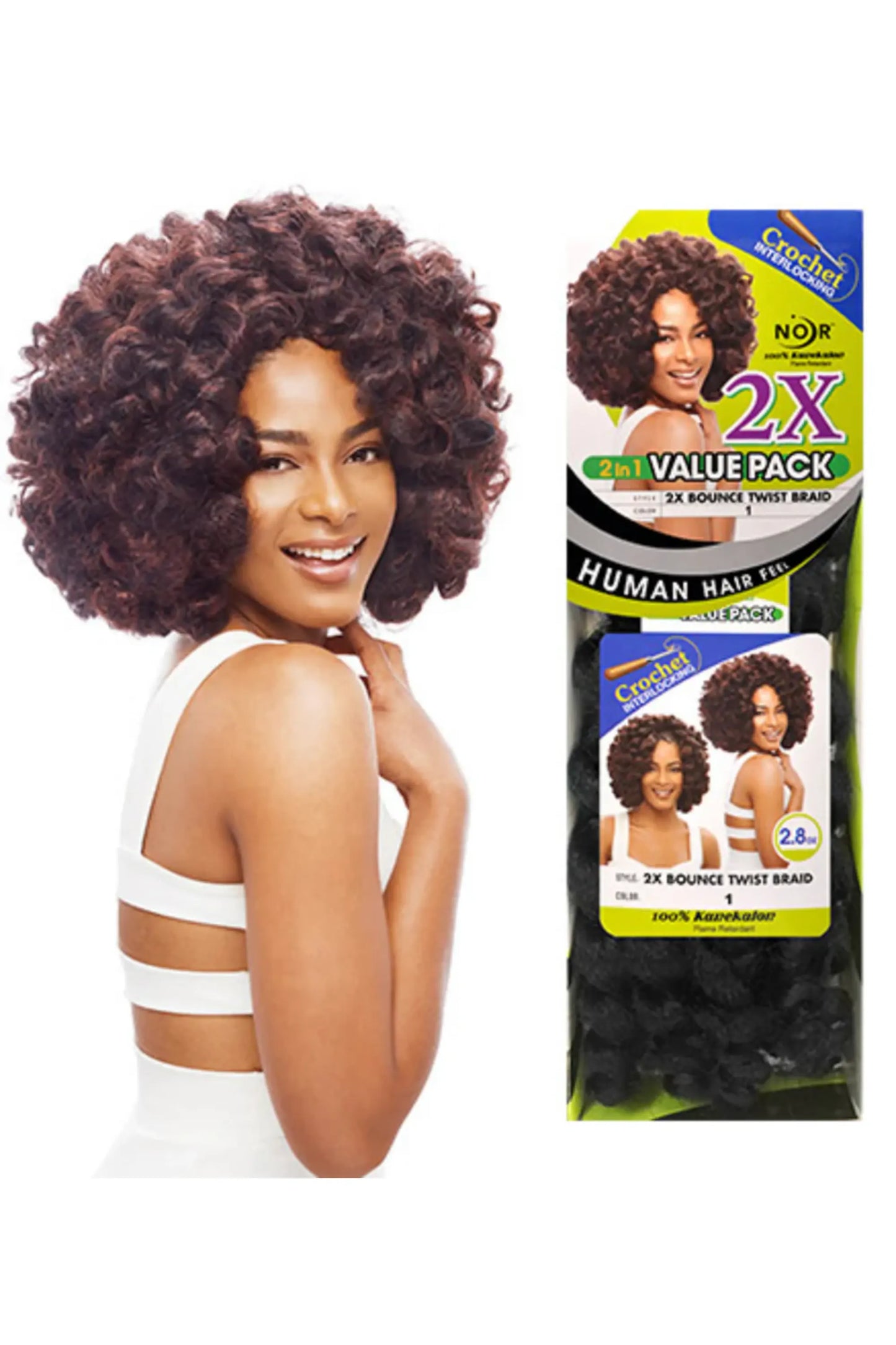 Janet Collection 2X Bounce Twist Braid 2.8 oz