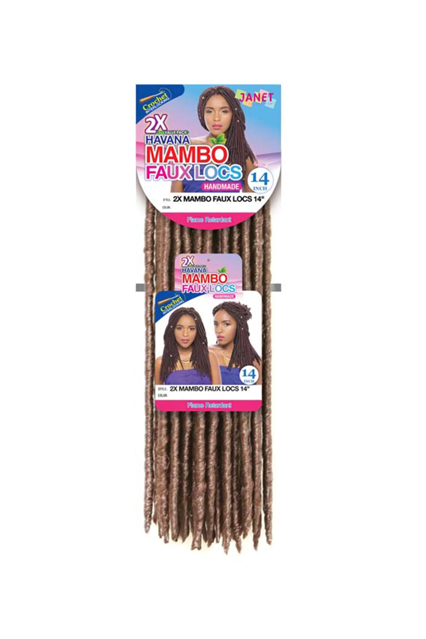 Janet Collection 2 X Havana Mambo Faux Locs 14" & 18"