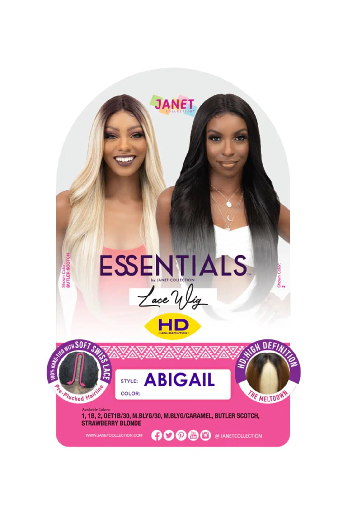 Janet Collection Essentials Hd Lace Wig - Abigail