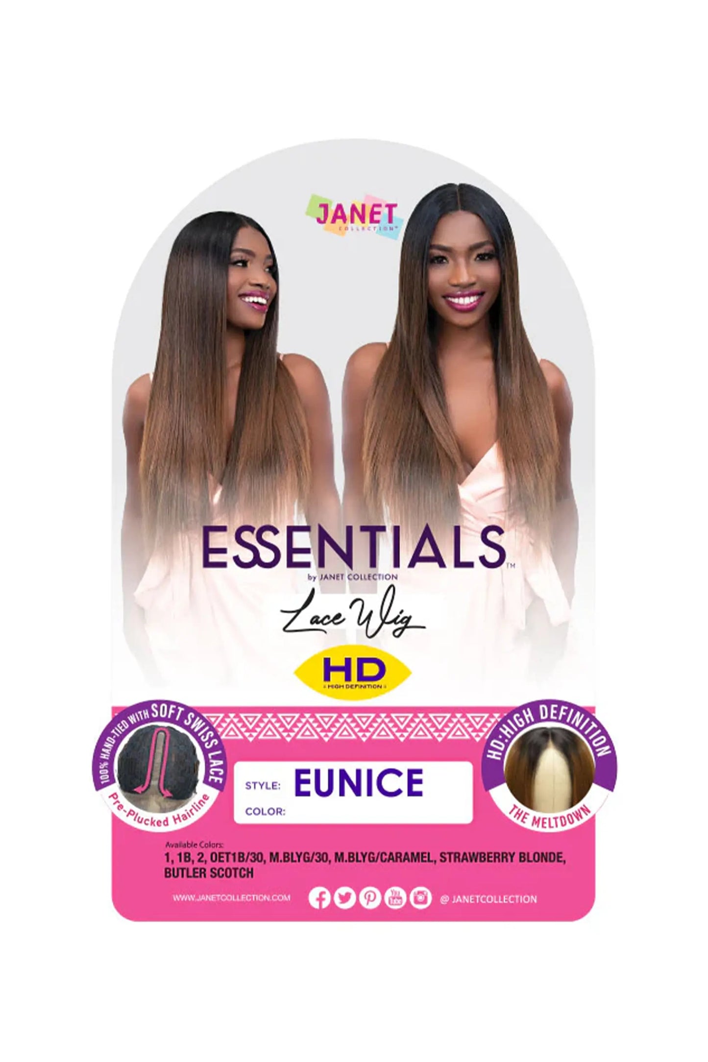 Janet Collection Essentials Hd Lace Wig - Eunice