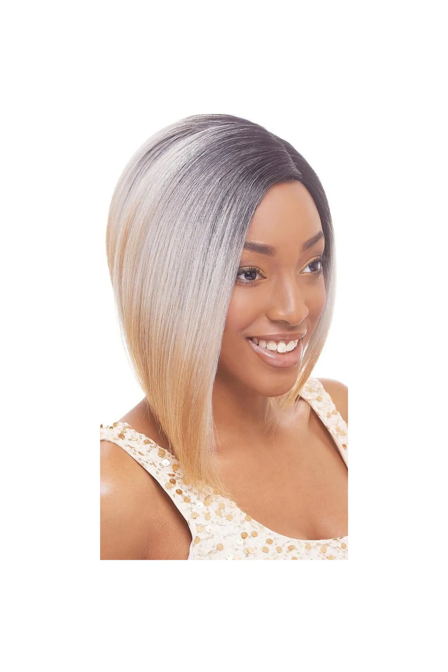 Janet Collection Human Hair Blend Lace Front Wig Brazilian Scent - Sarah