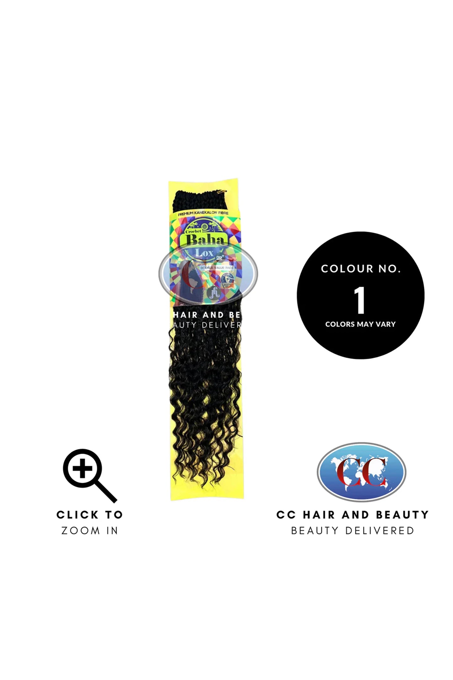 Jazzy Hair Crochet Baha Lox in 22" Double value Pack