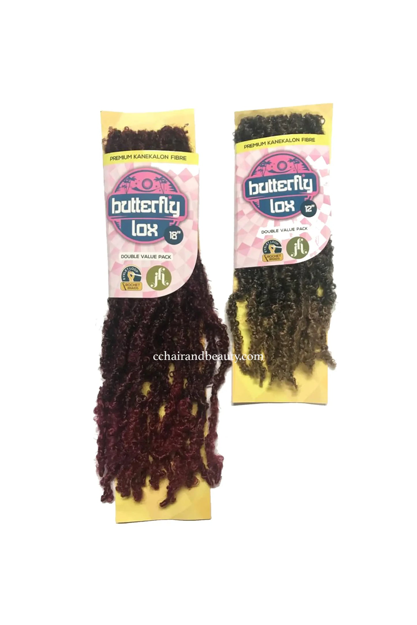 Jazzy Hair Crochet Braid Butterfly Lox 12"