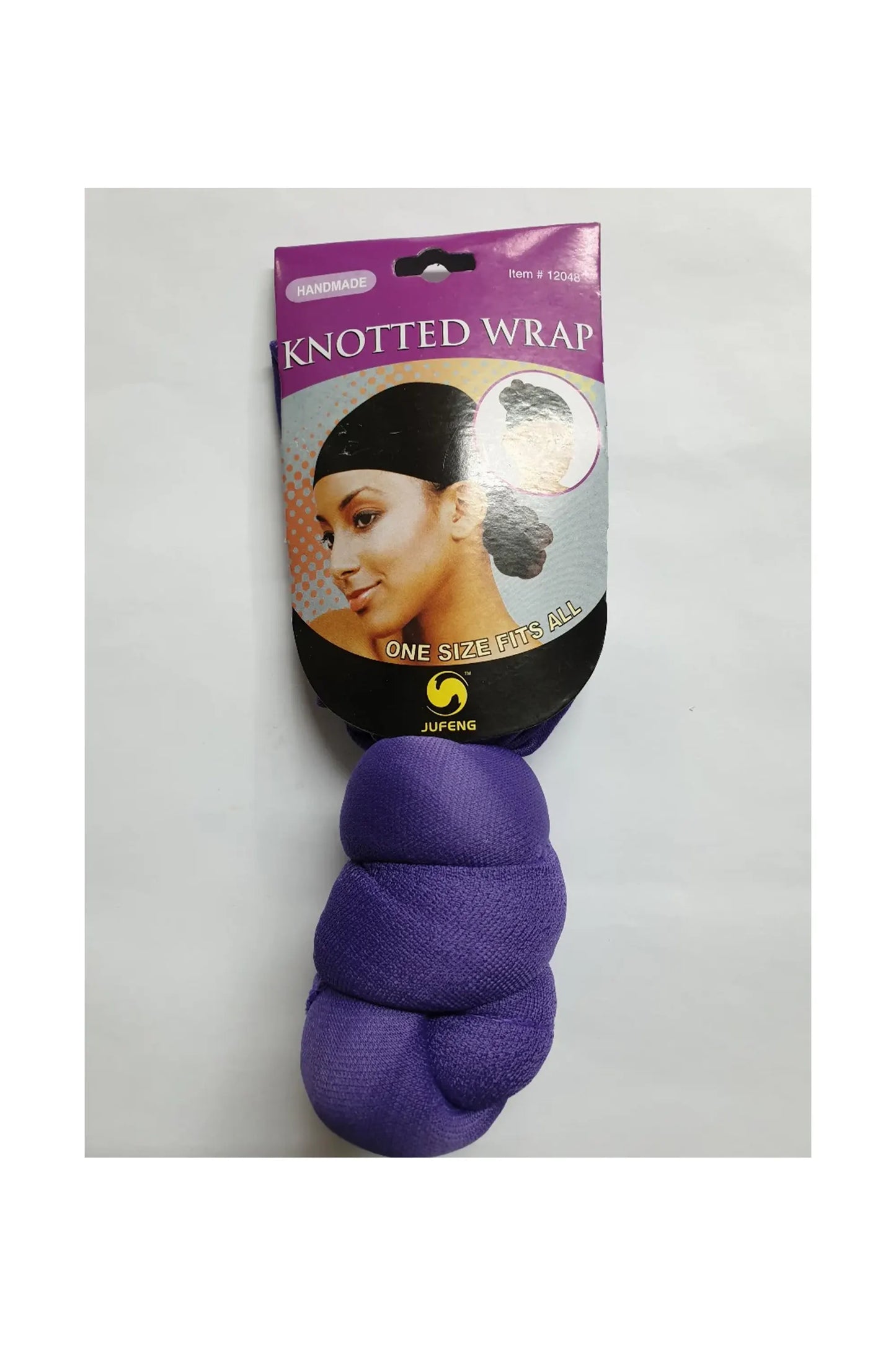 Jufeng Handmade Purple Knotted Wrap No.12048