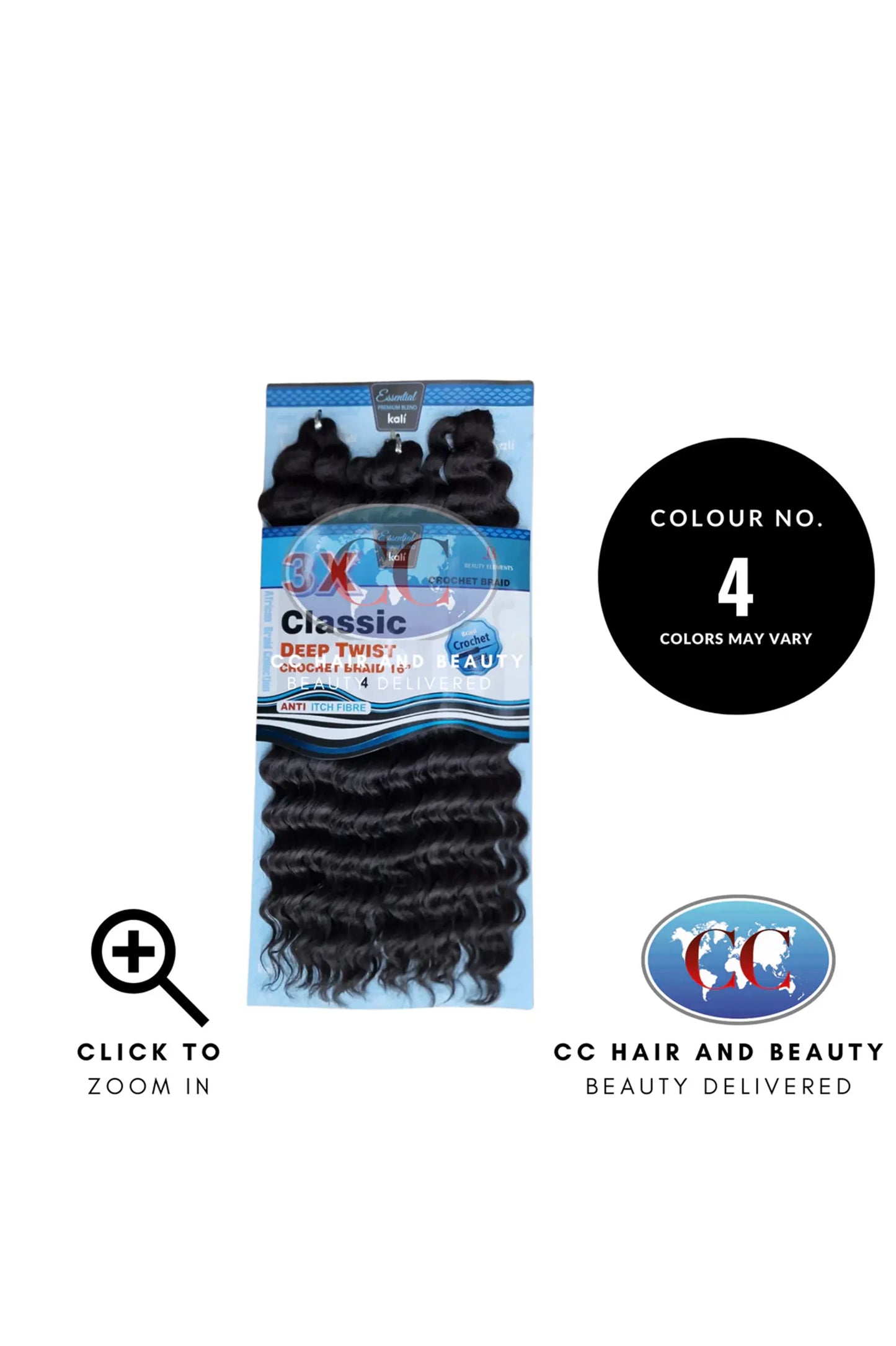 Kali Essential – 3x Deep Twist Pre-Loop Crochet Braid 16"