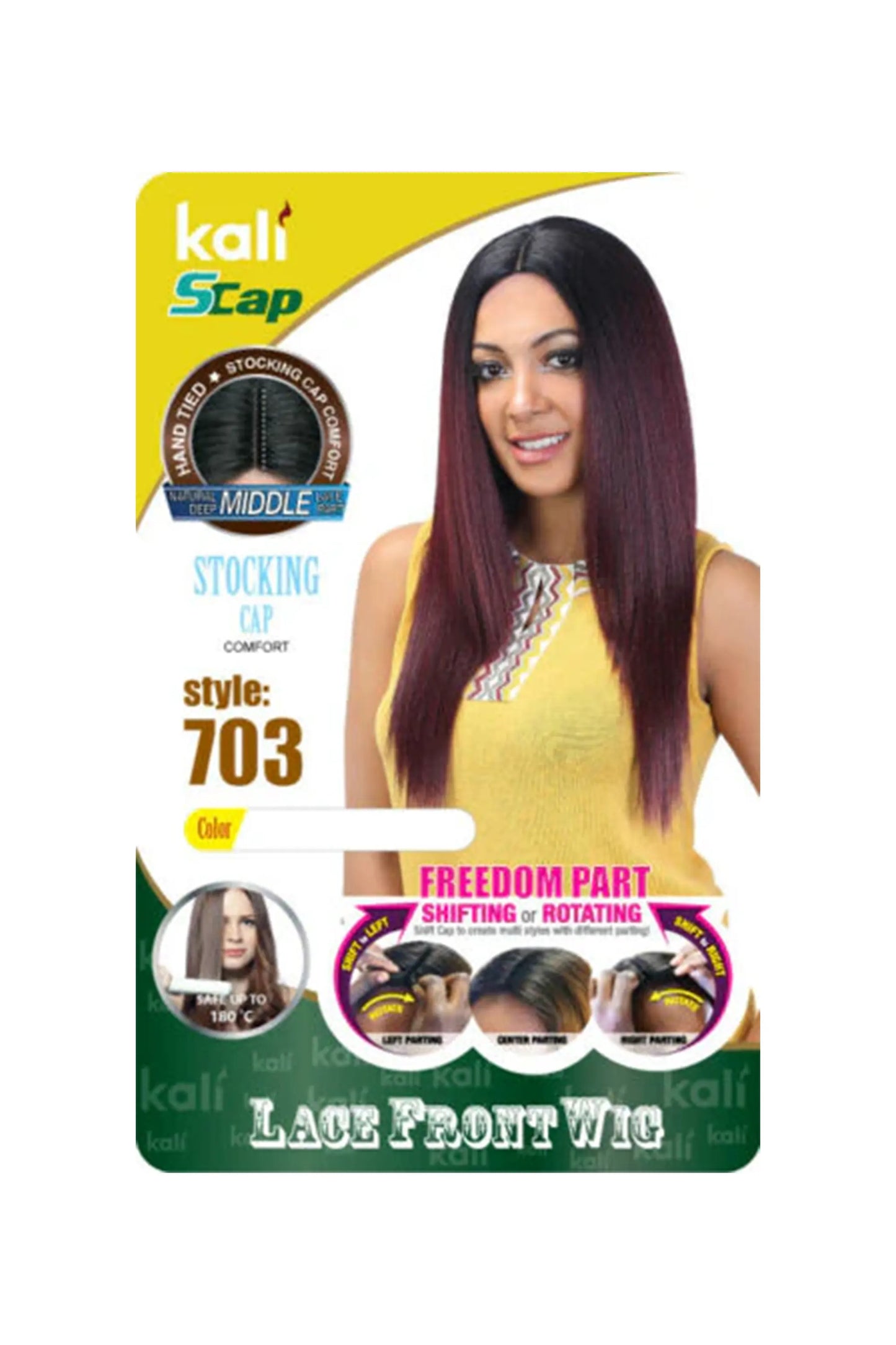 Kali Synthetic Hair Freedom Part Lace Wig - 703