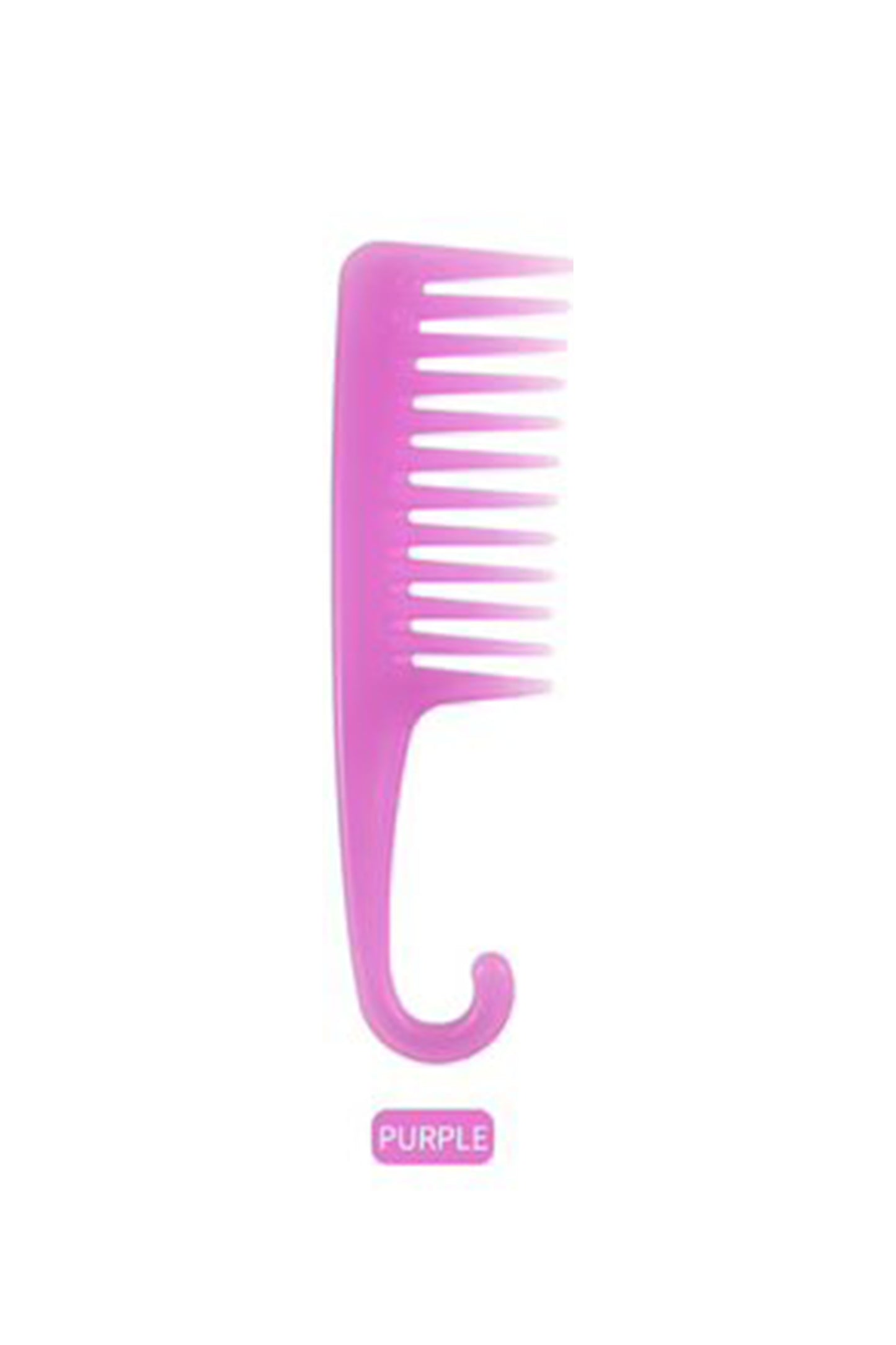 Kinky Curly Wide Tooth Shower Comb - Light Purple