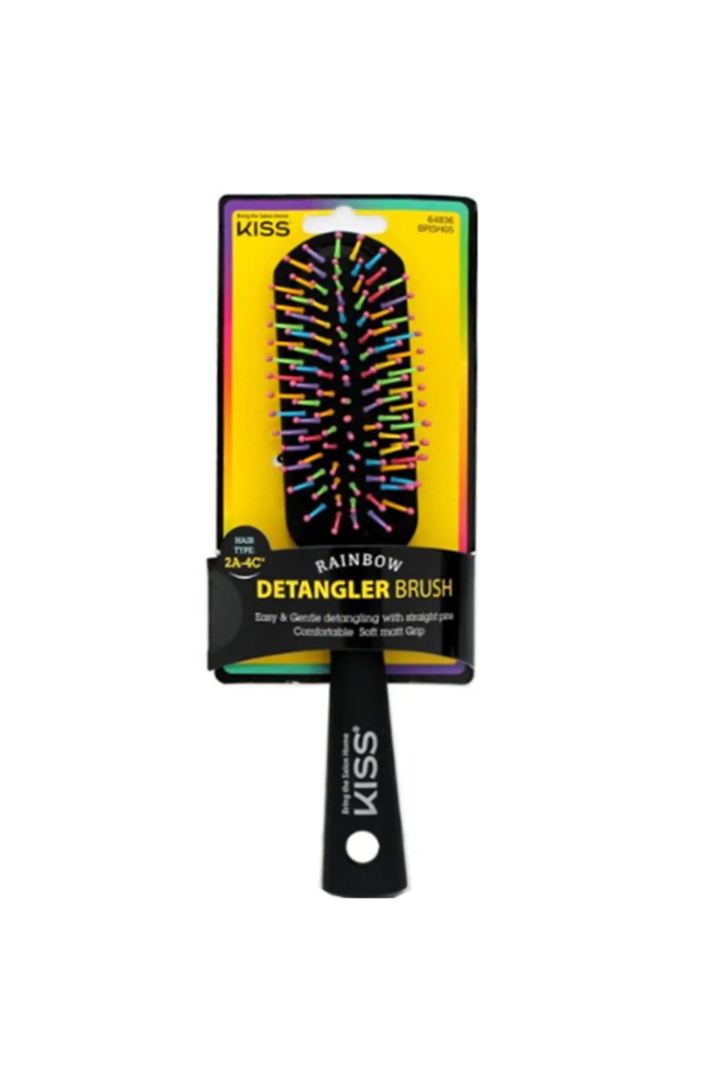 Kiss Detangler Rainbow Brush - Mudium (Brsh05)