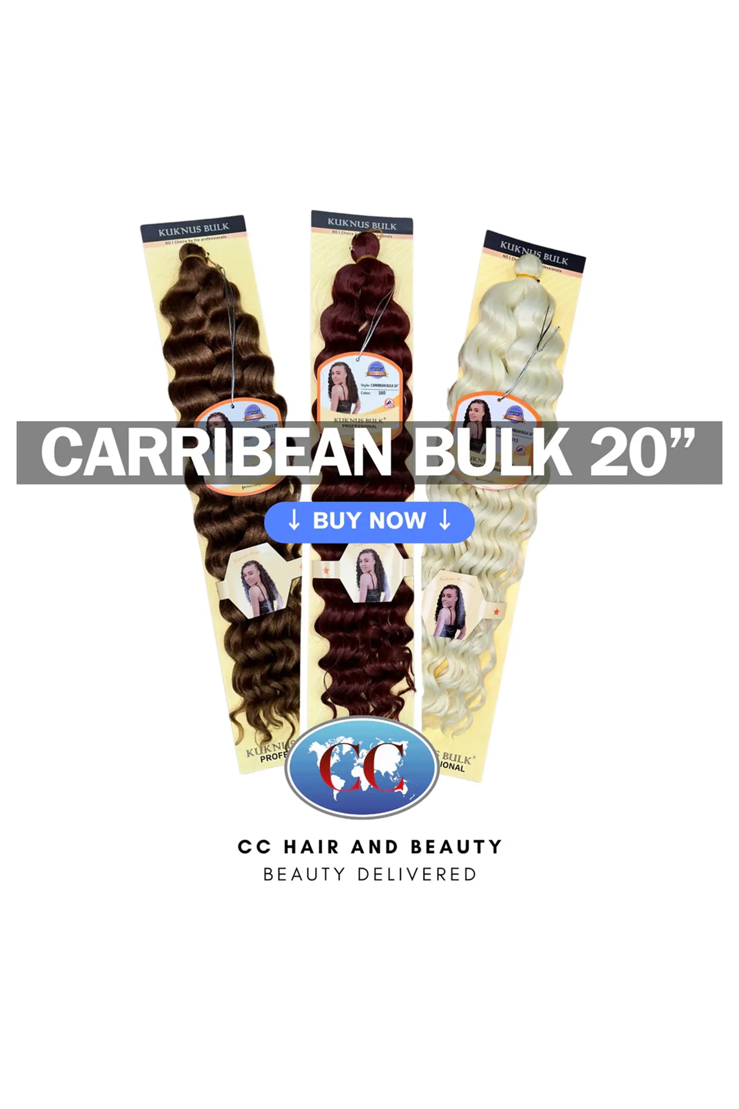 Kuknus Collection Crochet Carribean Bulk 20''