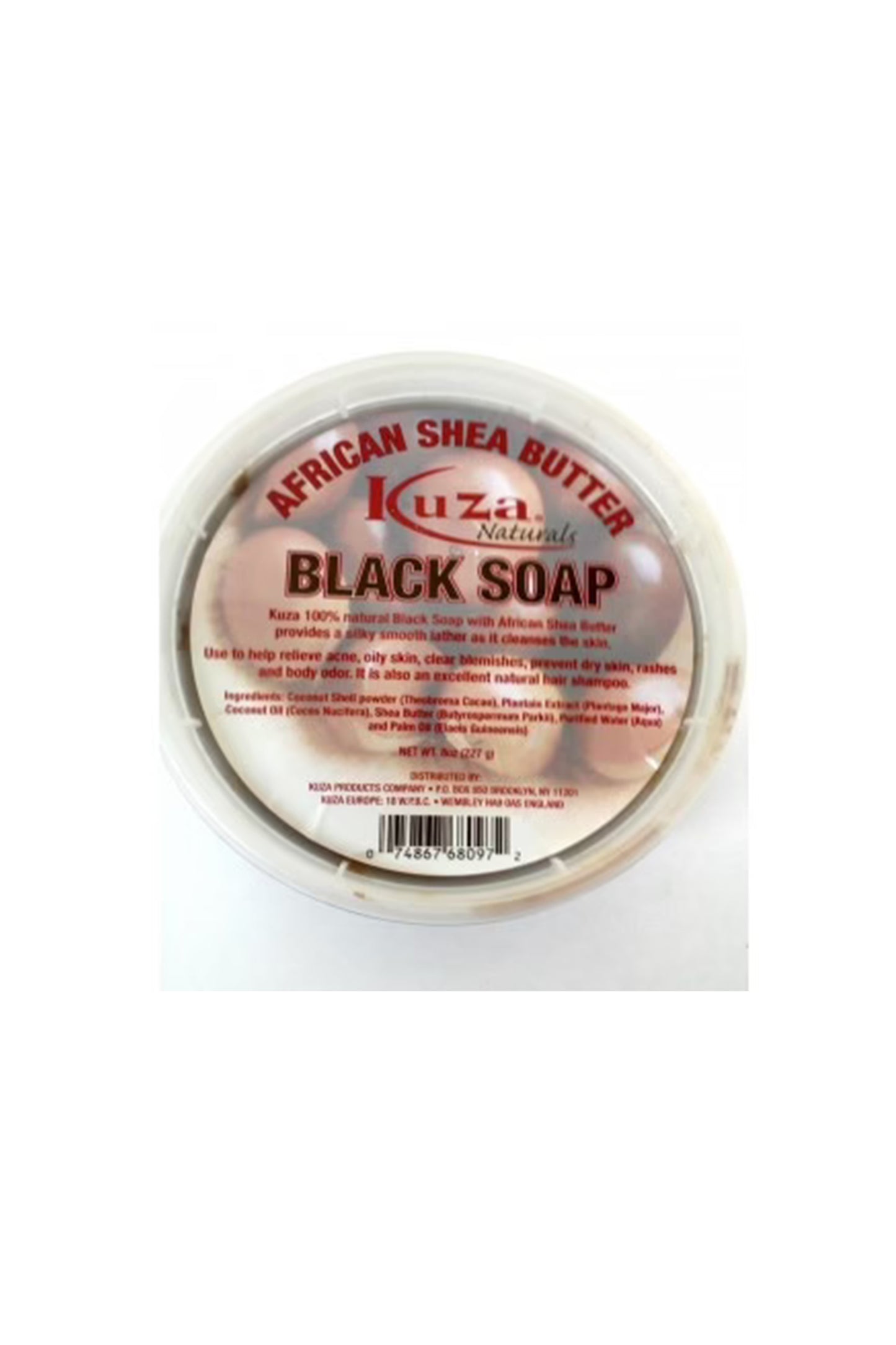 Kuza Black Soap 8 Oz