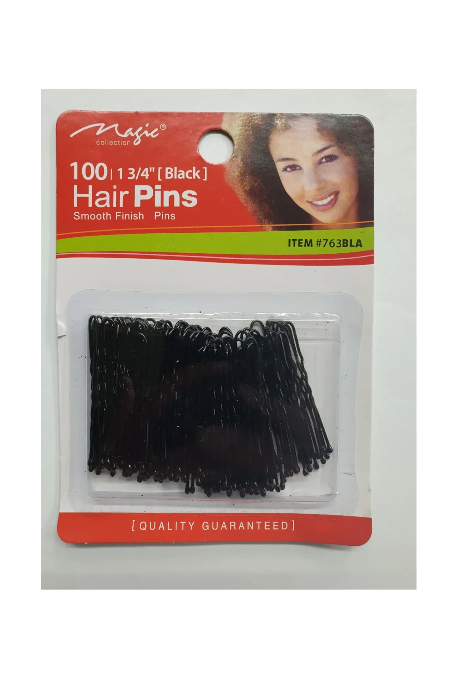 Magic Collection 13-4" Black Hair Pins (100Pcs)