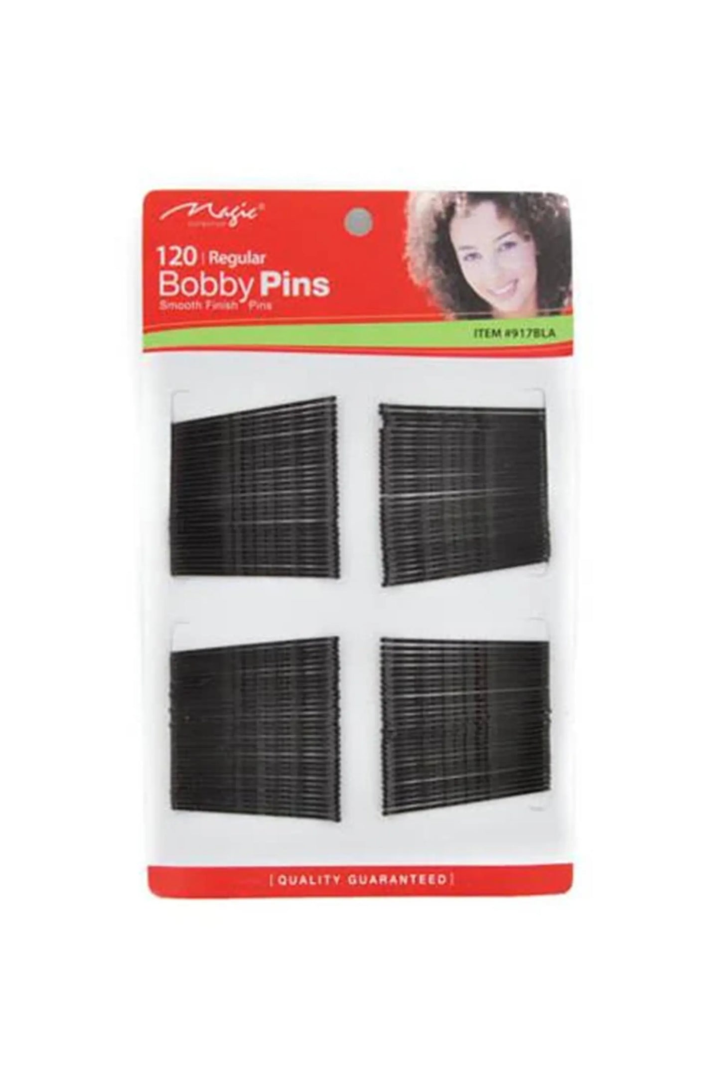 Magic Collection 1 3-4'' Bobby Pin Black 120Pcs #917Bla