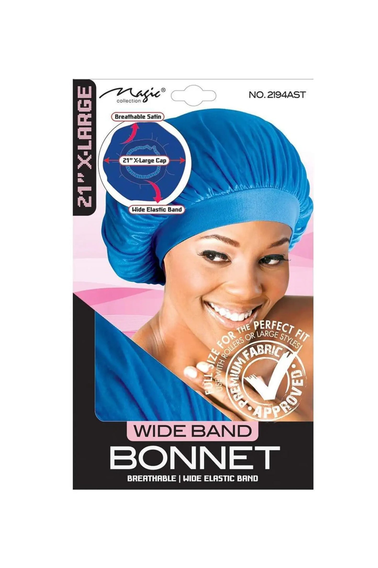 Magic Collection 21" X Large Wide Band Bonnet - 2194Ast