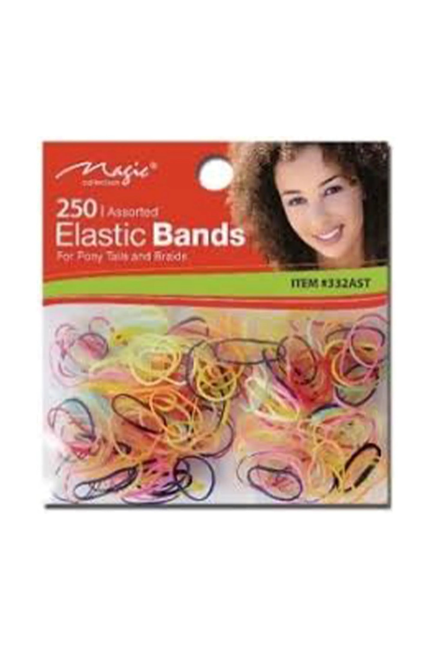 Magic Collection 250 Assorted Elastic Bands - #332Ast