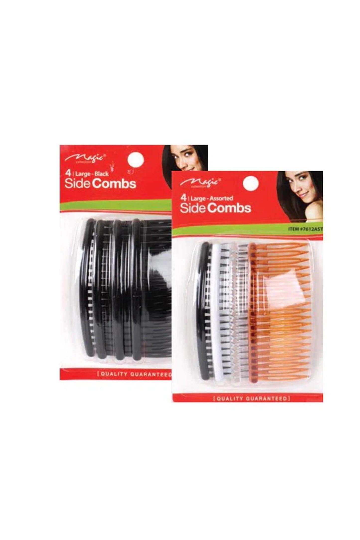 Magic Collection 4 Large Side Combs - Assorted