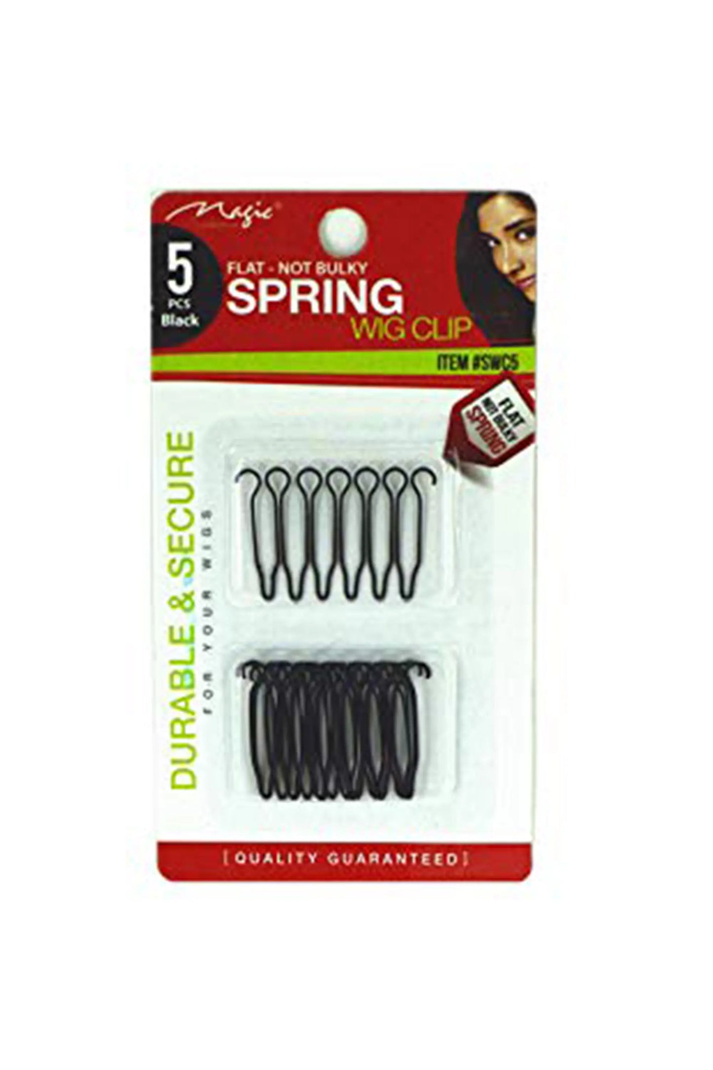 Magic Collection 5Pcs Flat Spring Wig Clip - Item #Swc5