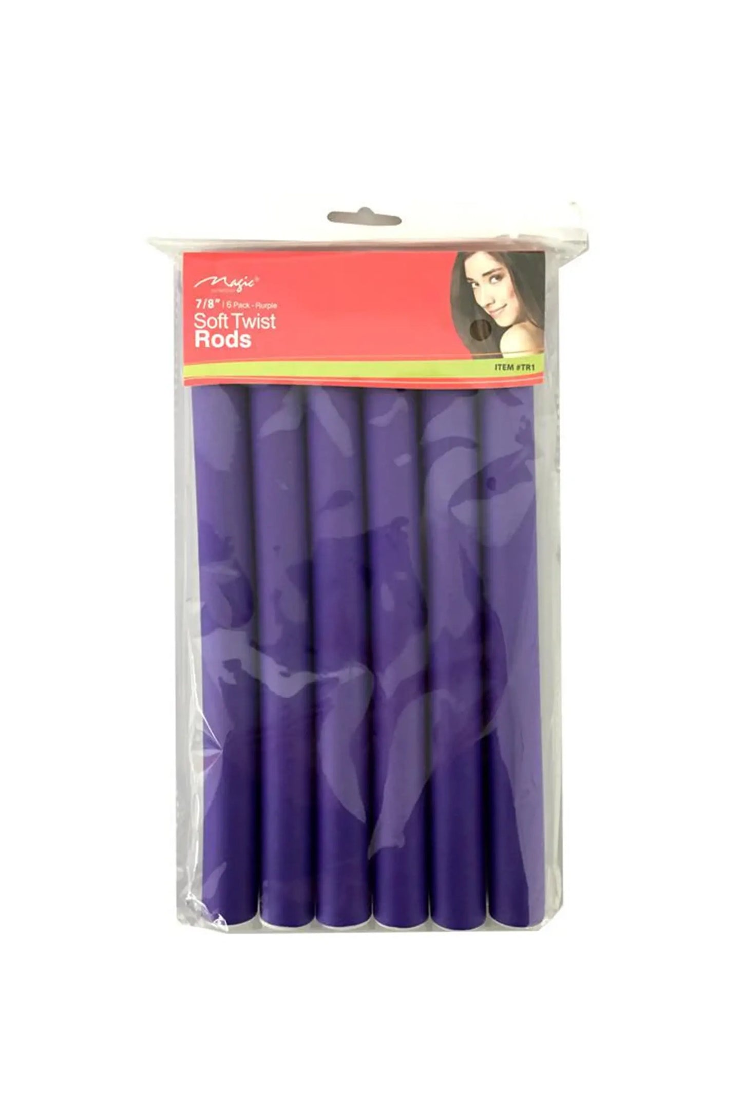 Magic Collection 7-8" 6 Pack Purple Soft Twist Rods - Item #Tr1